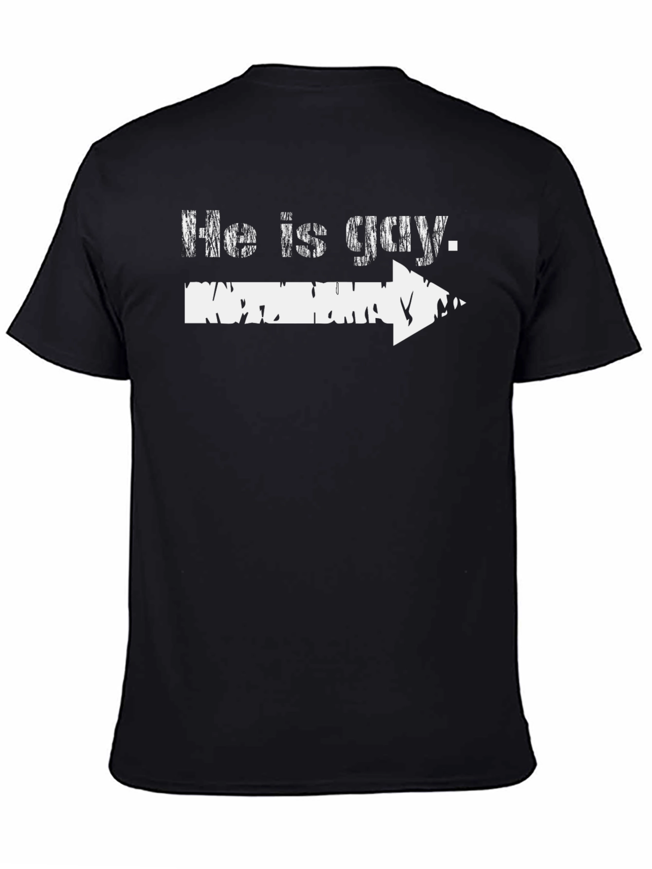 He Is Gay Arrow Novelty Graphic T-Shirt