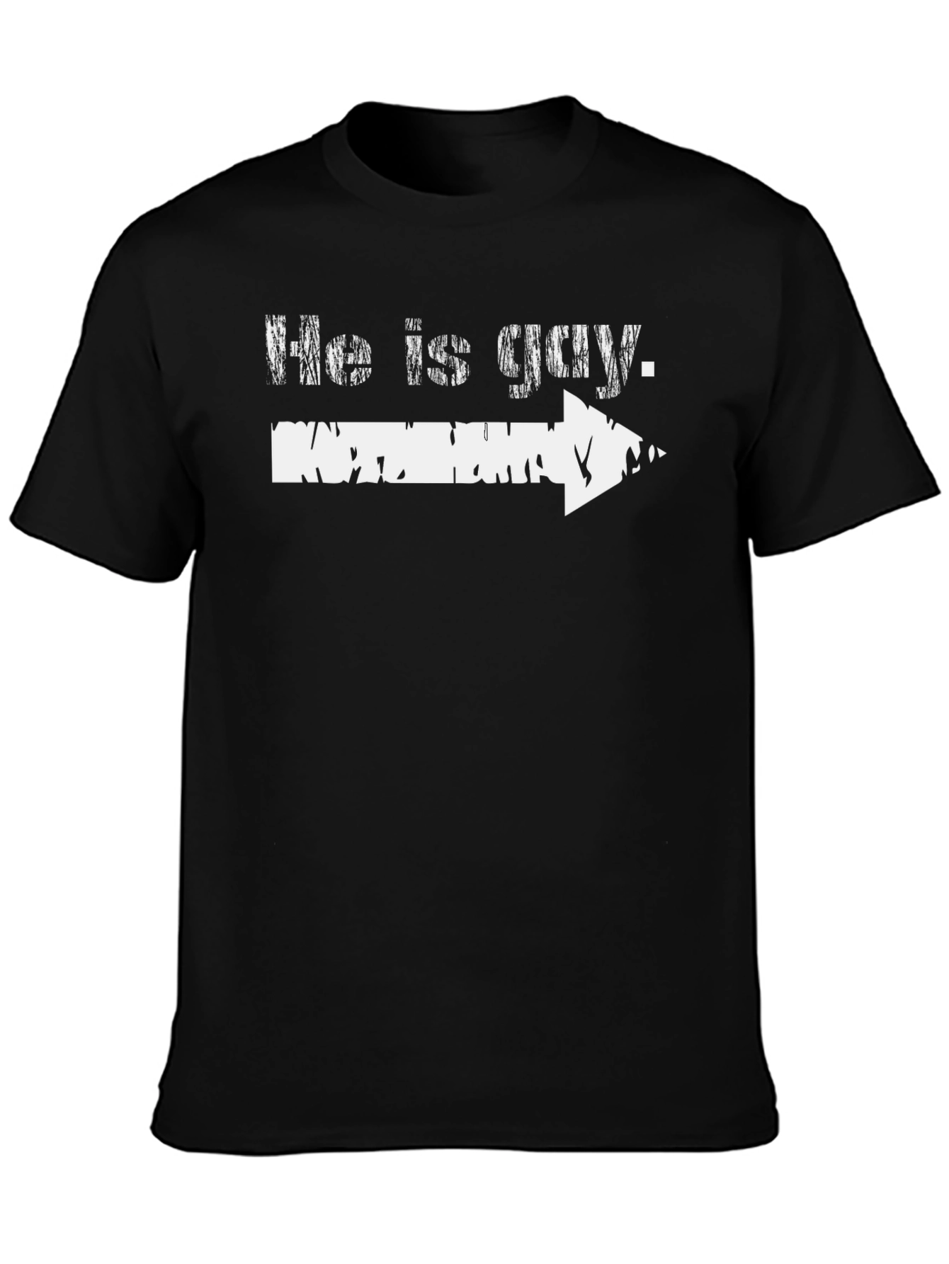 He Is Gay Arrow Novelty Graphic T-Shirt