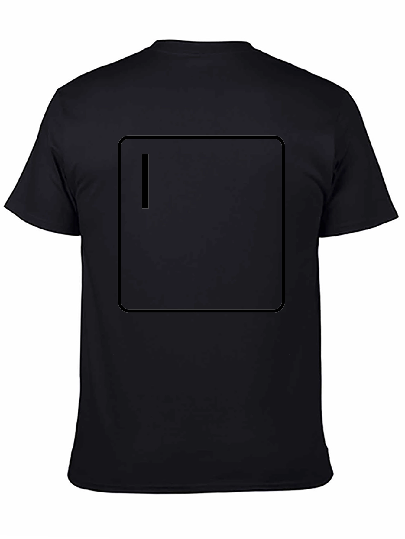 Modern Black Graphic Tee