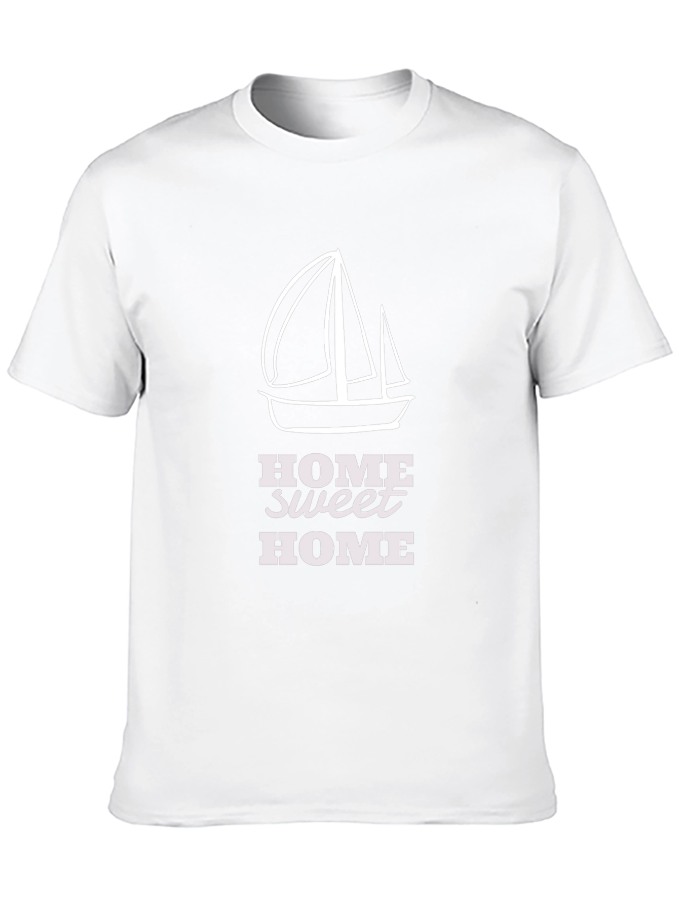 Home Sweet Home Sailboat Graphic Tee - Black