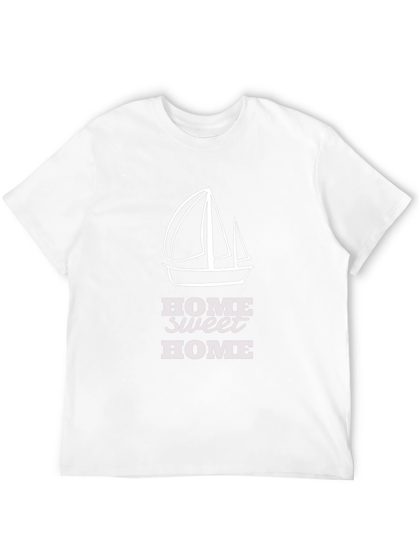 Home Sweet Home Sailboat Graphic Tee - Black