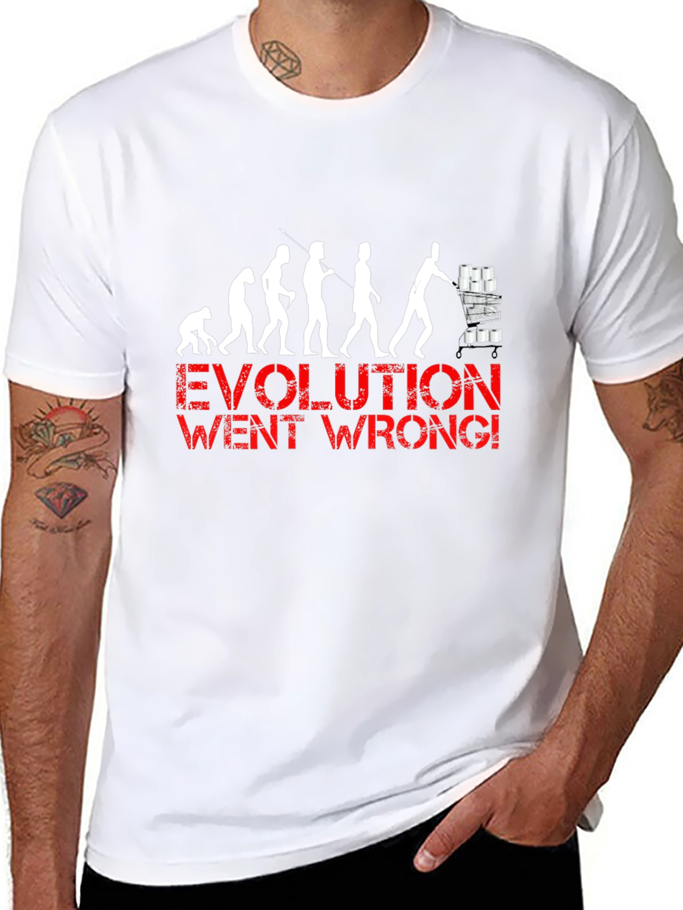 Evolution Went Wrong Funny T-Shirt