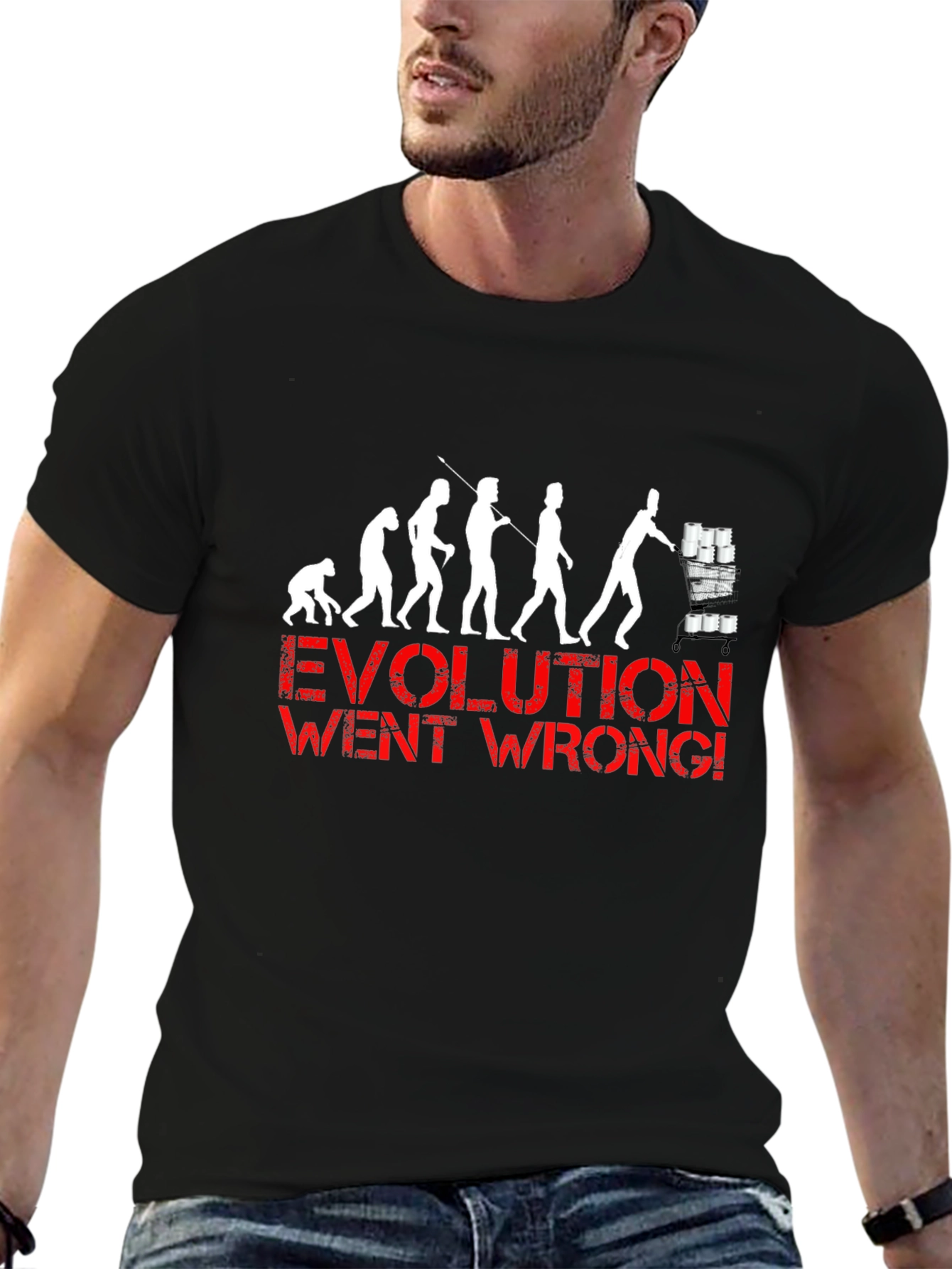 Evolution Went Wrong Funny T-Shirt