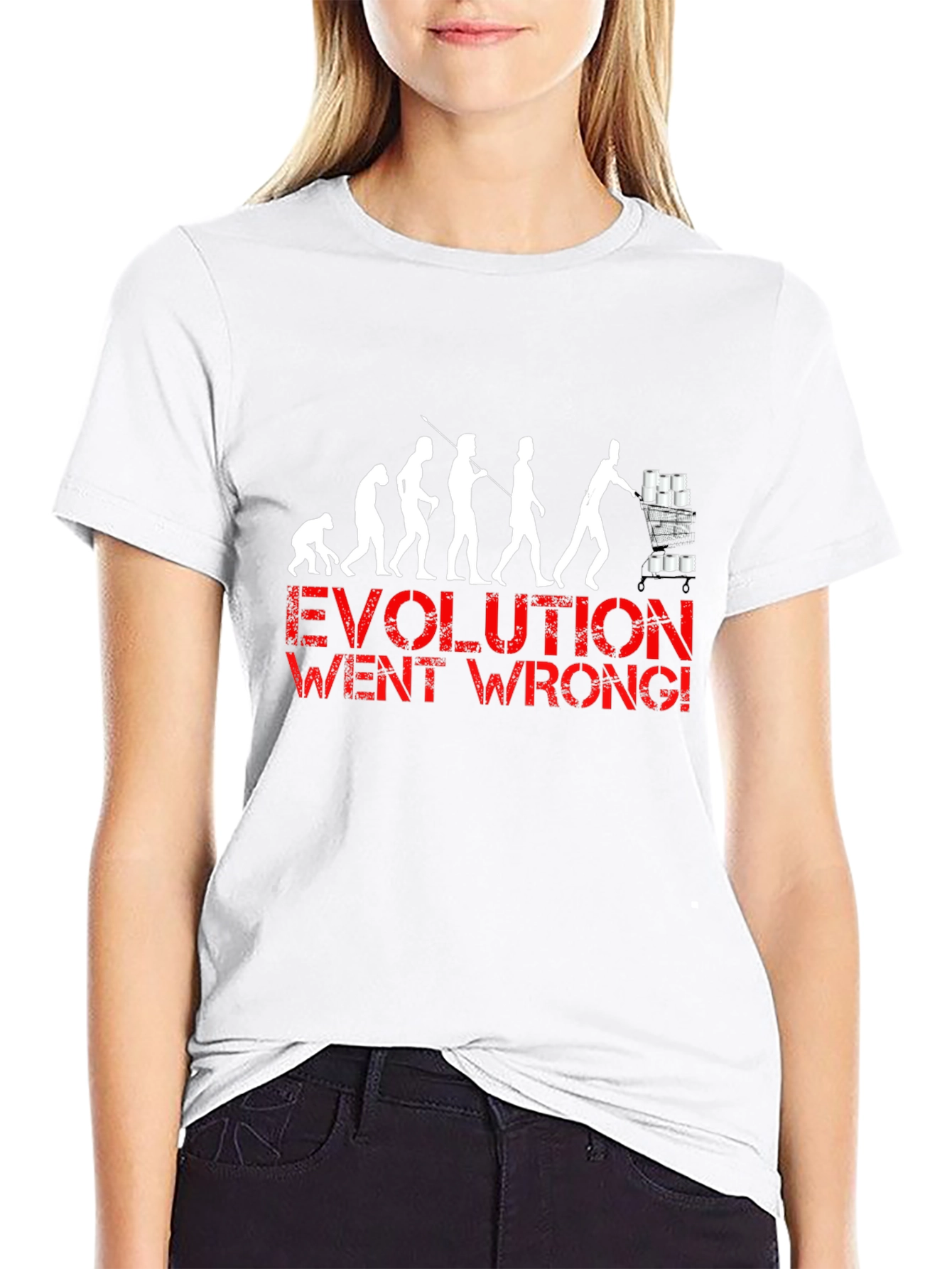 Evolution Went Wrong Funny T-Shirt