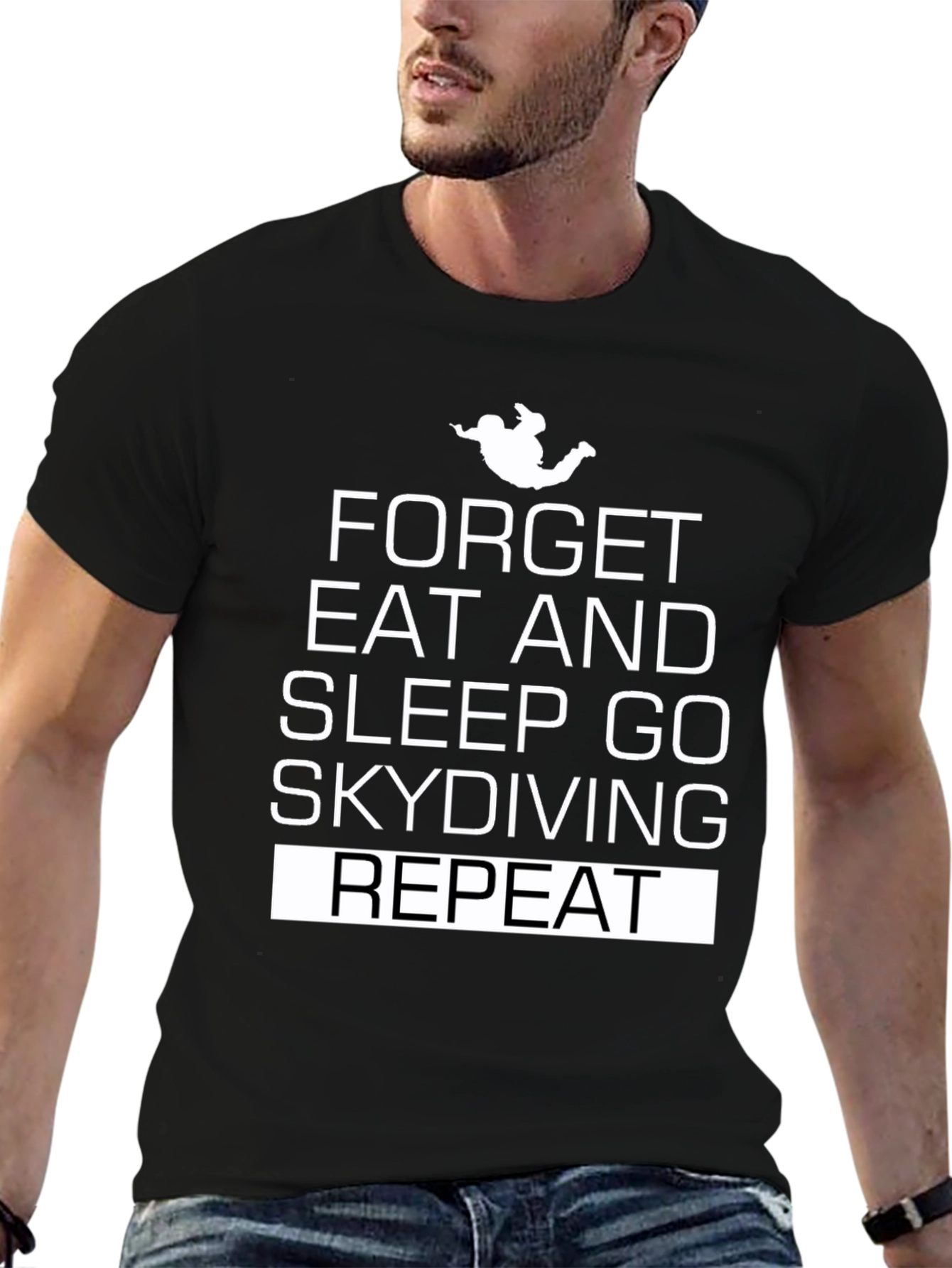 Skydiving T-Shirt - Forget Eat Sleep Go Skydiving