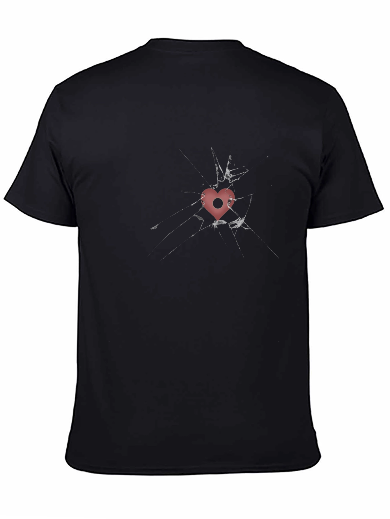 Shattered Heart Graphic Tee - Edgy Style