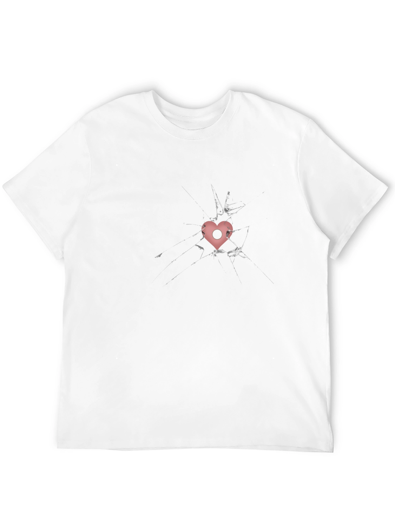 Shattered Heart Graphic Tee - Edgy Style
