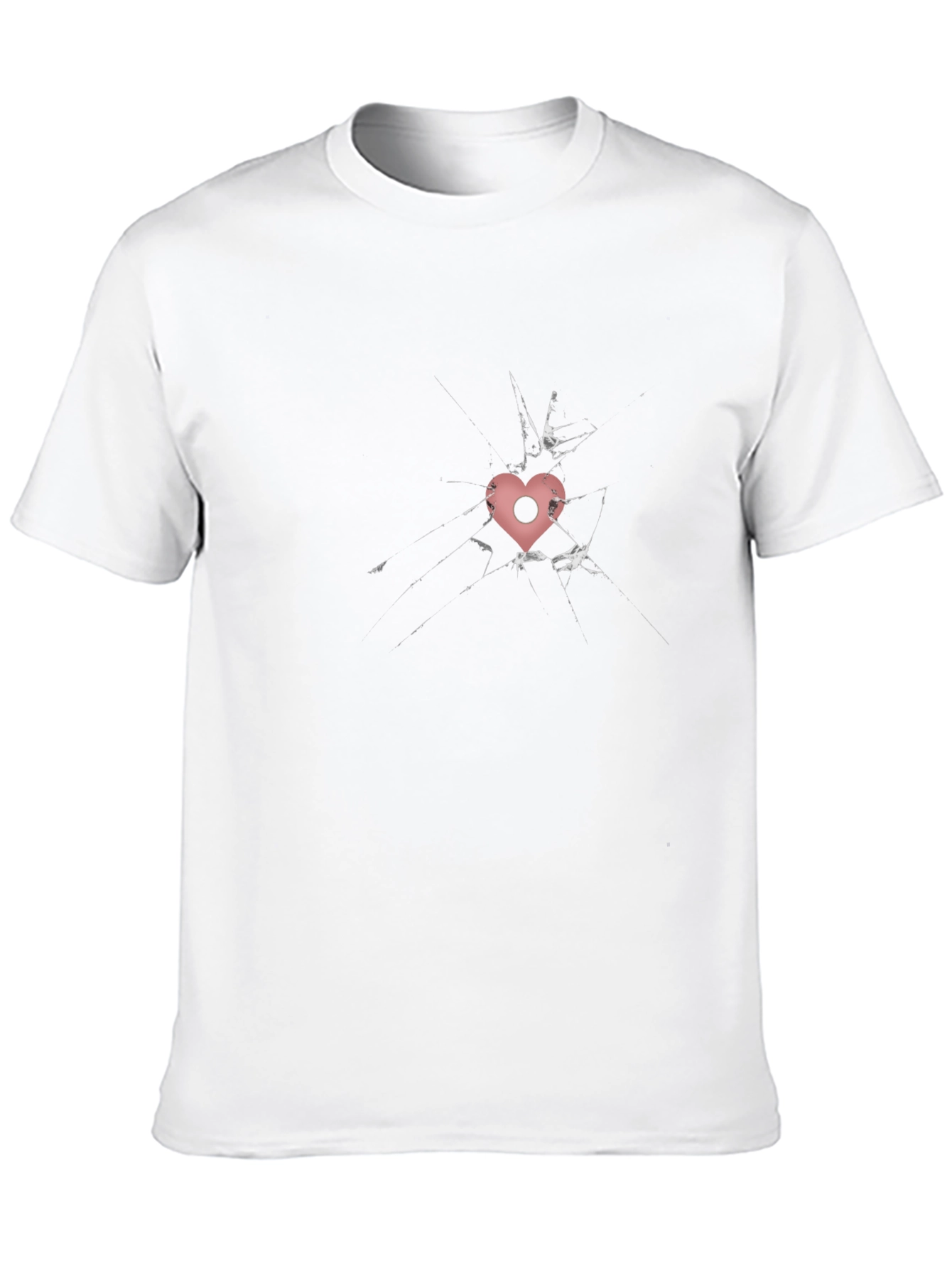 Shattered Heart Graphic Tee - Edgy Style
