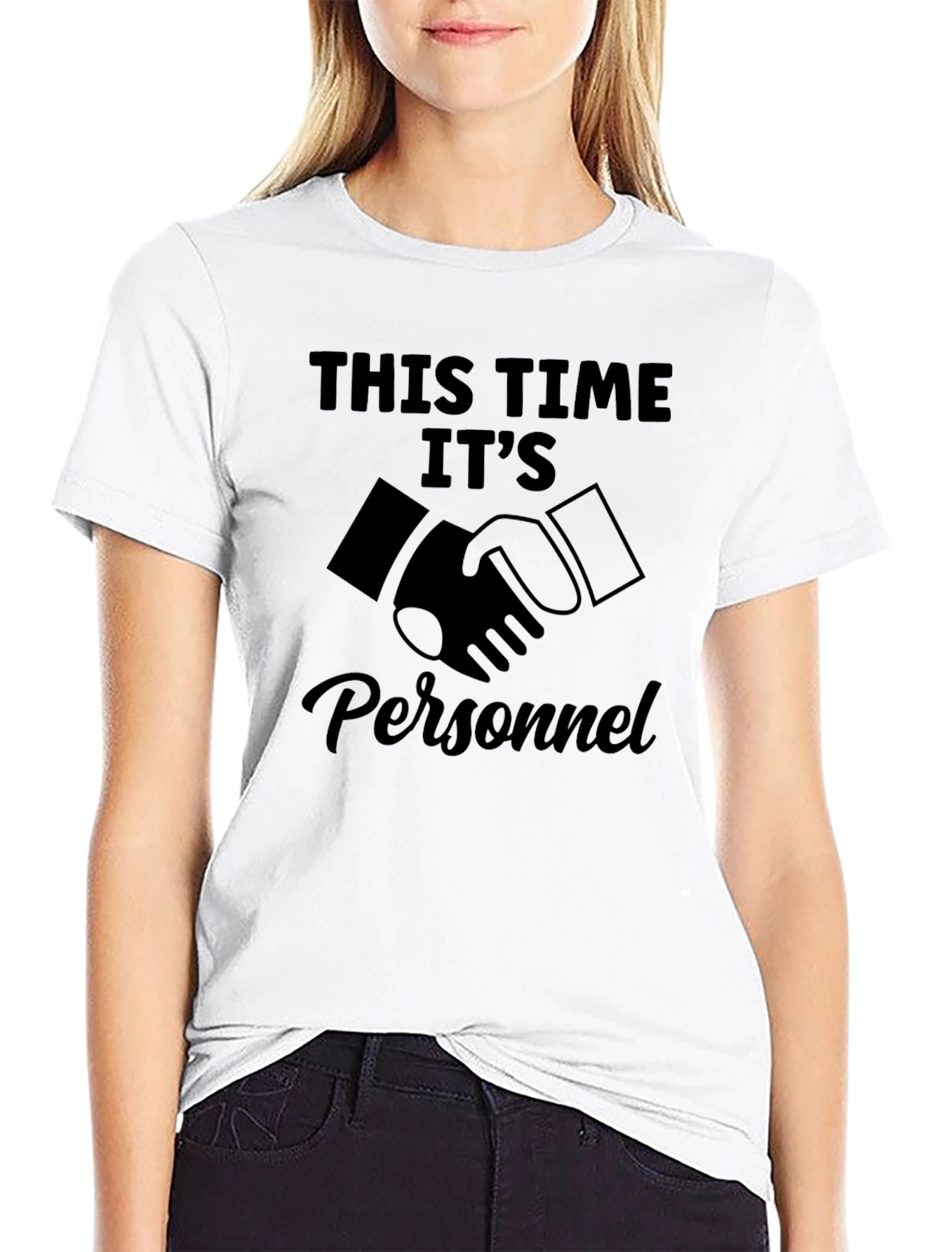 Personnel Handshake Graphic T-Shirt