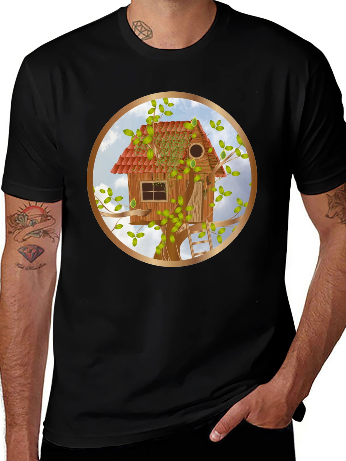 Treehouse Graphic T-Shirt - Nature Lover Tee