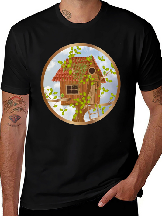 Treehouse Graphic T-Shirt - Nature Lover Tee