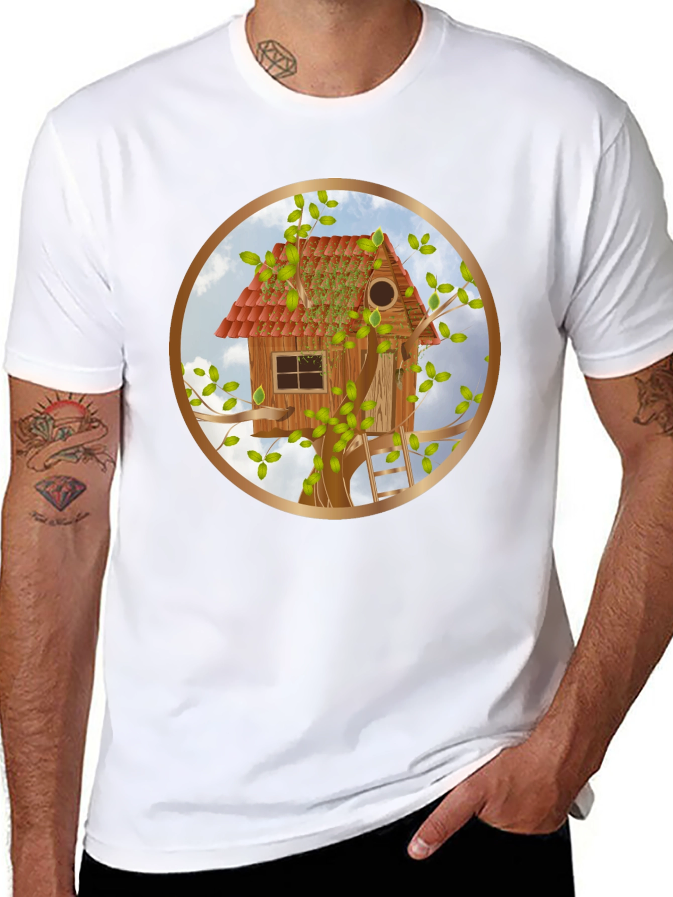 Treehouse Graphic T-Shirt - Nature Lover Tee