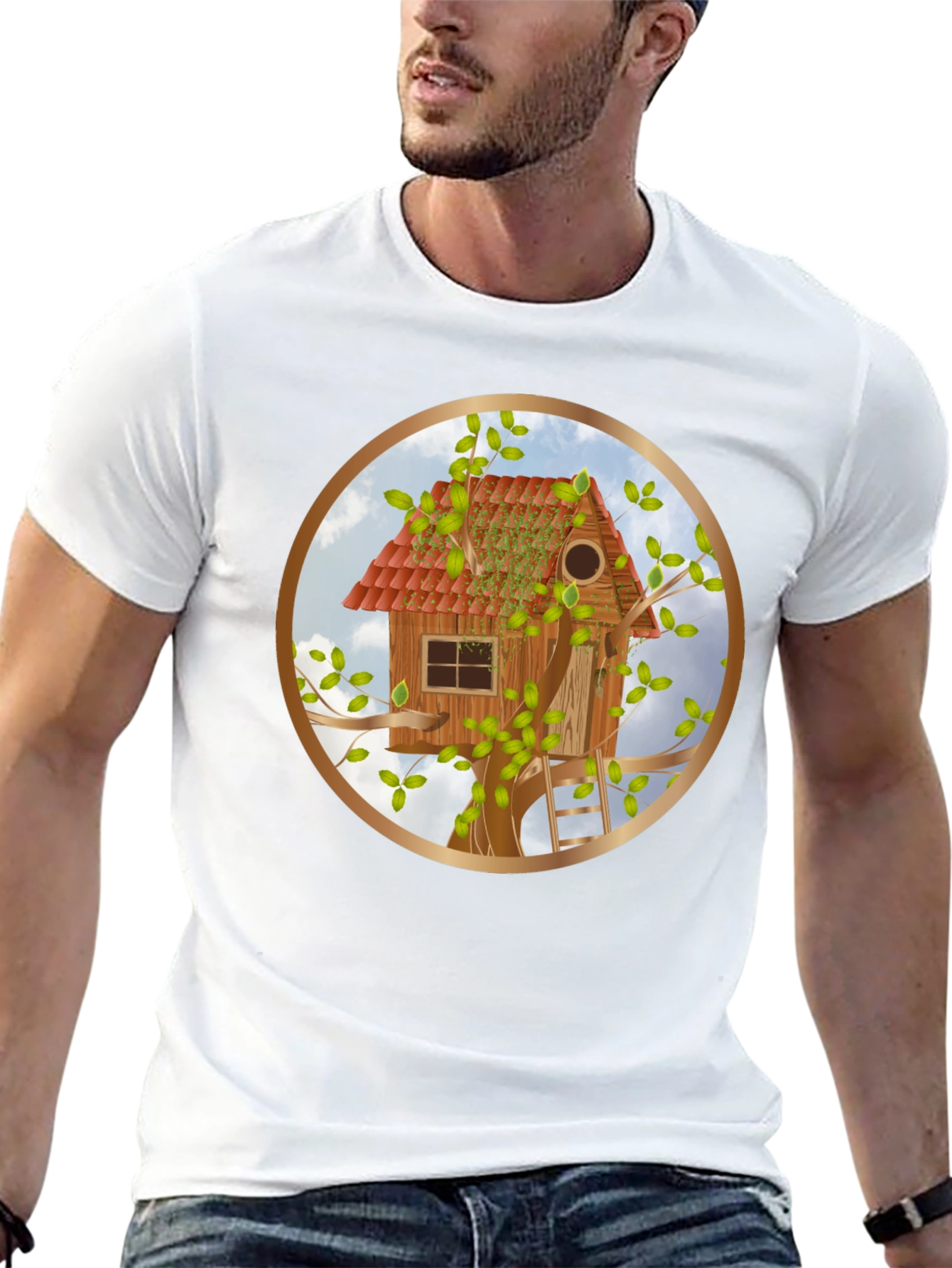 Treehouse Graphic T-Shirt - Nature Lover Tee