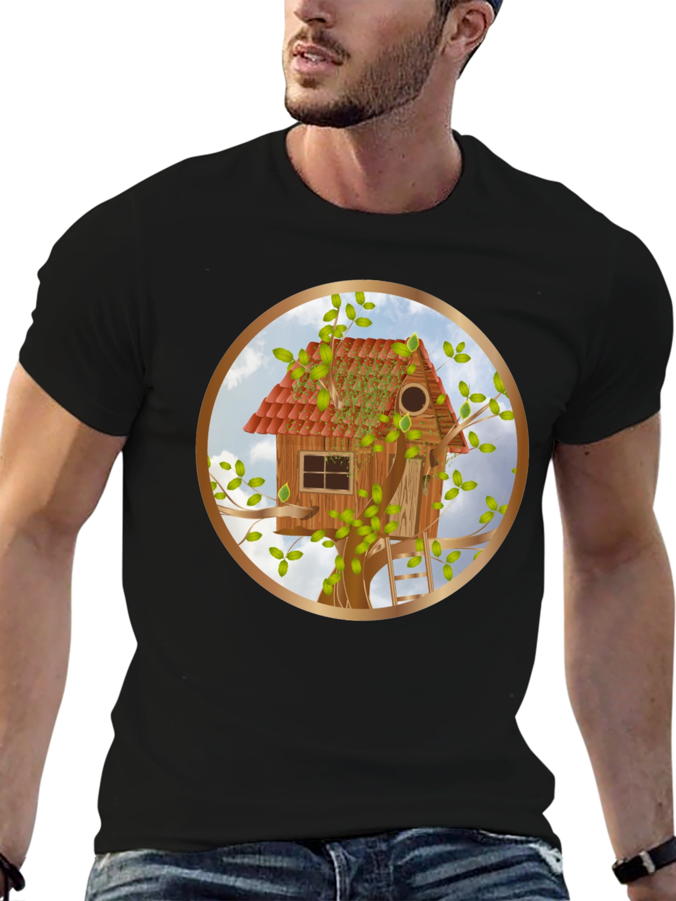 Treehouse Graphic T-Shirt - Nature Lover Tee