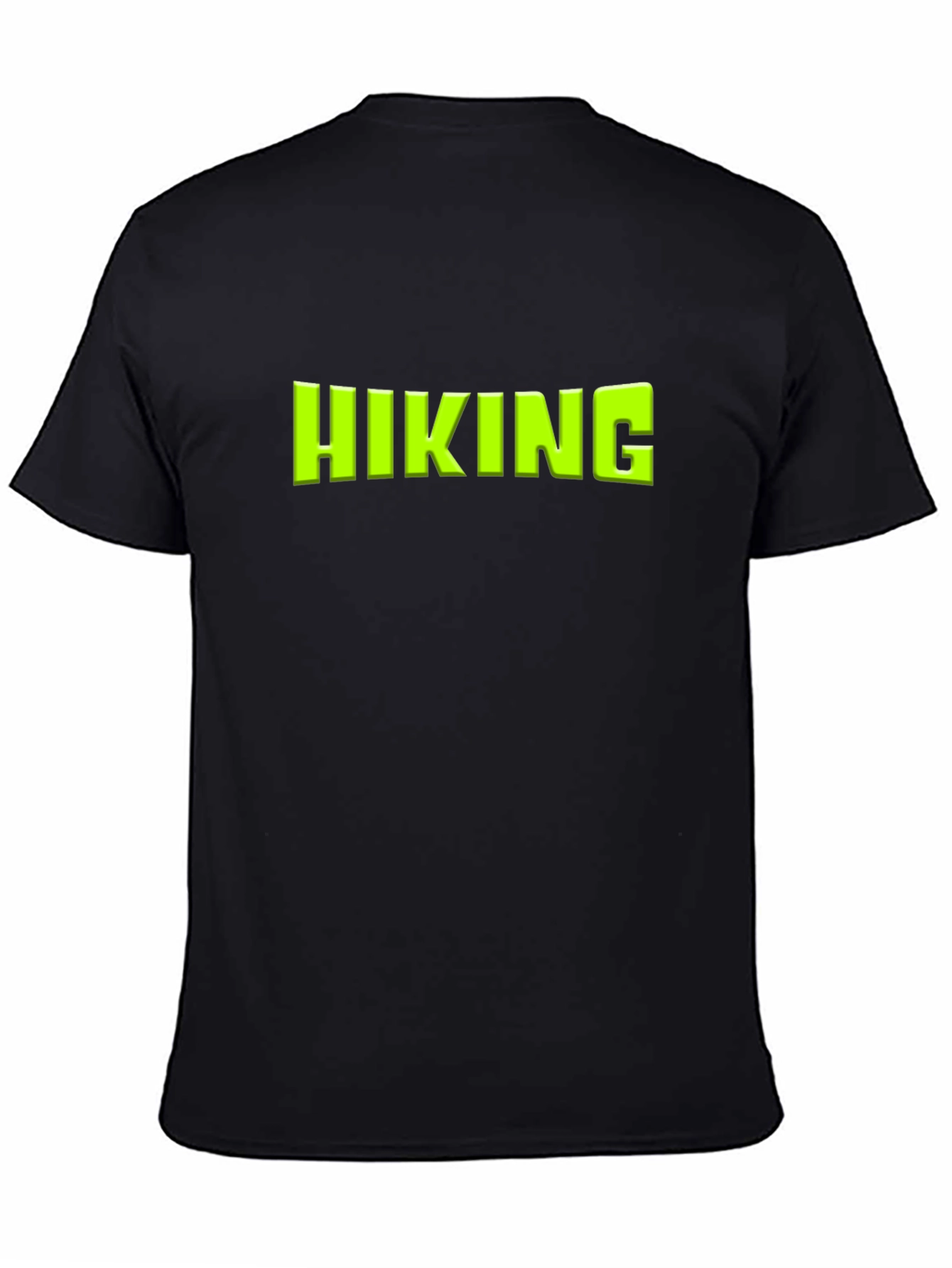 Hiking Graphic Tee - Black Cotton Blend