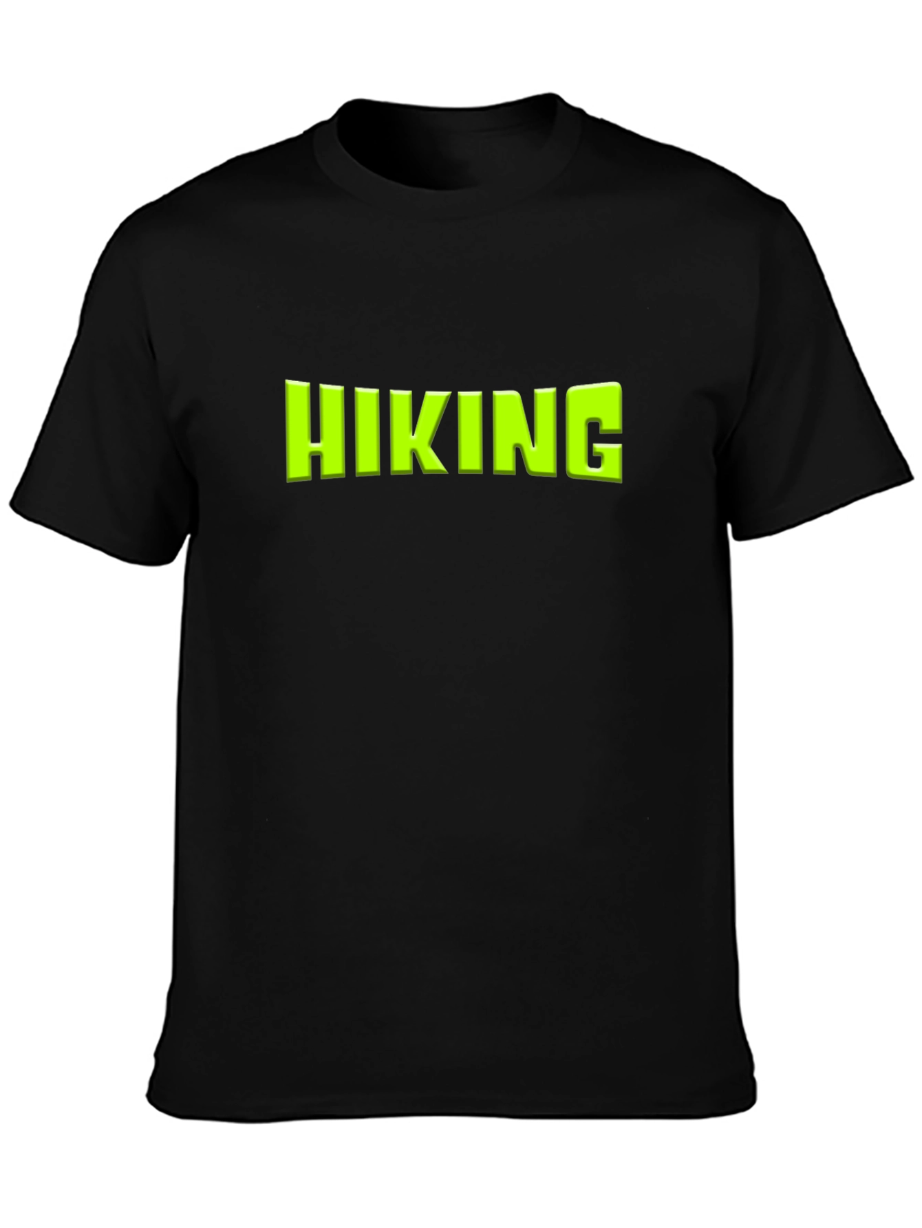 Hiking Graphic Tee - Black Cotton Blend