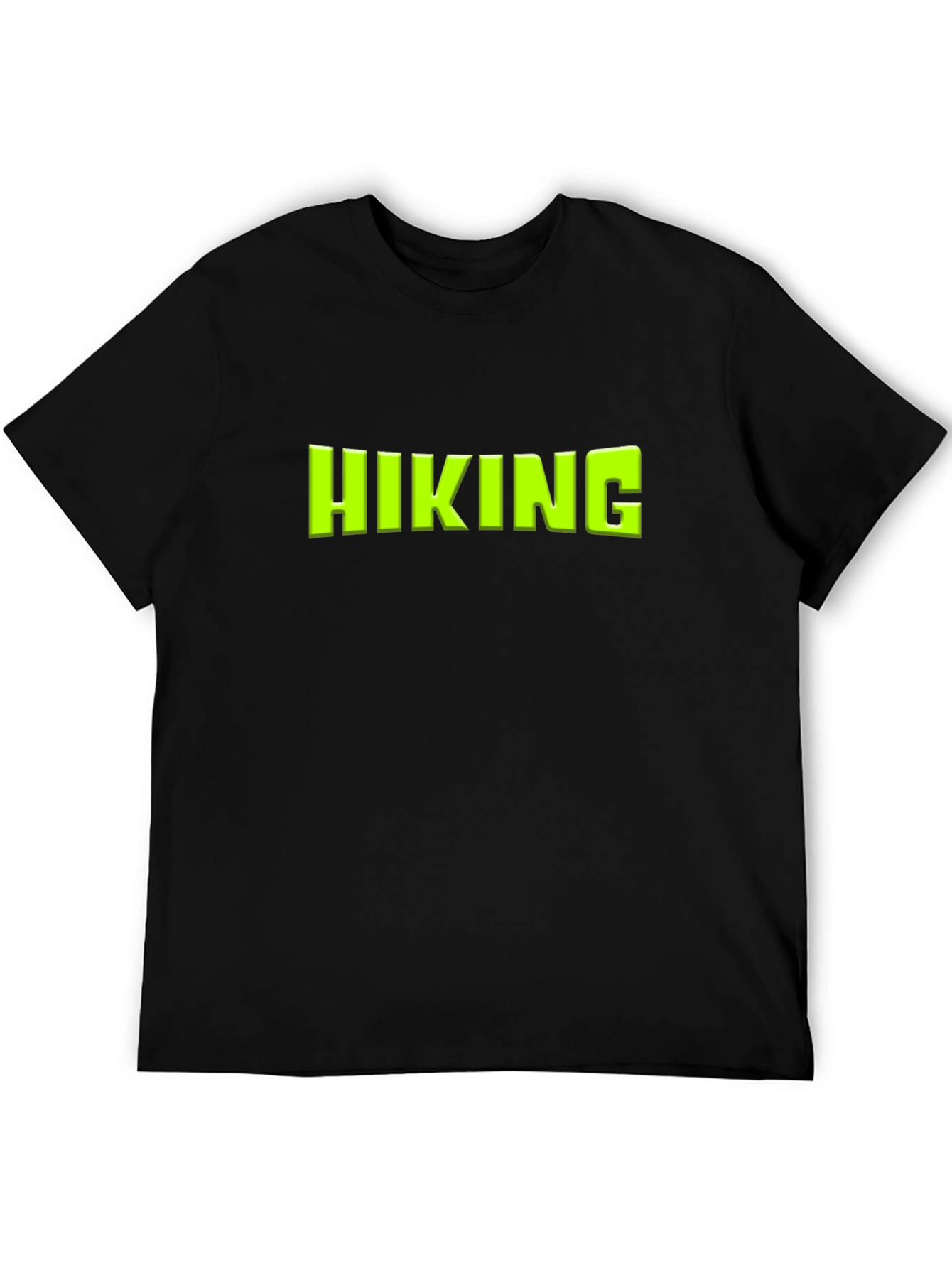 Hiking Graphic Tee - Black Cotton Blend