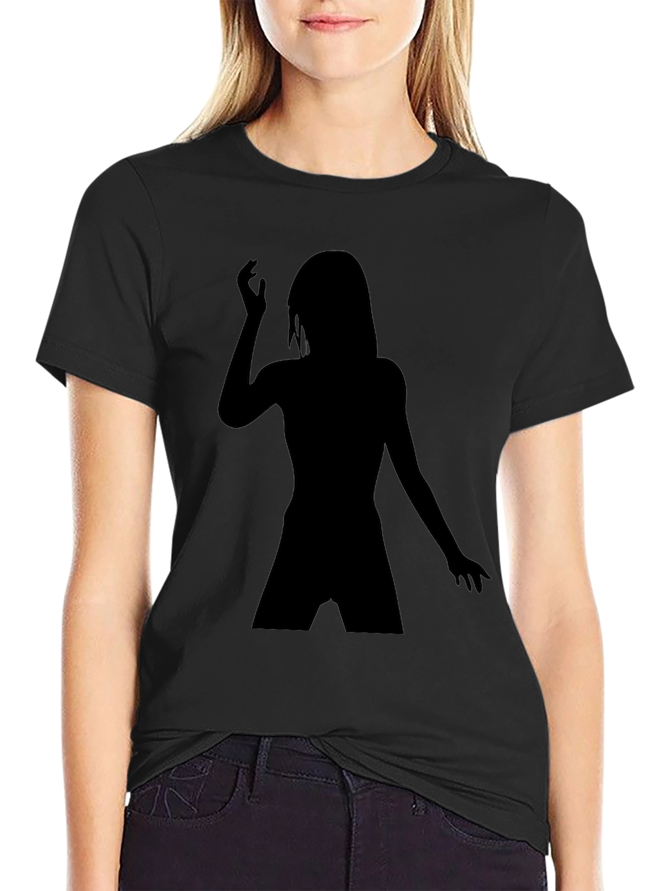 Silhouette Woman Graphic Tee - Soft Cotton Blend