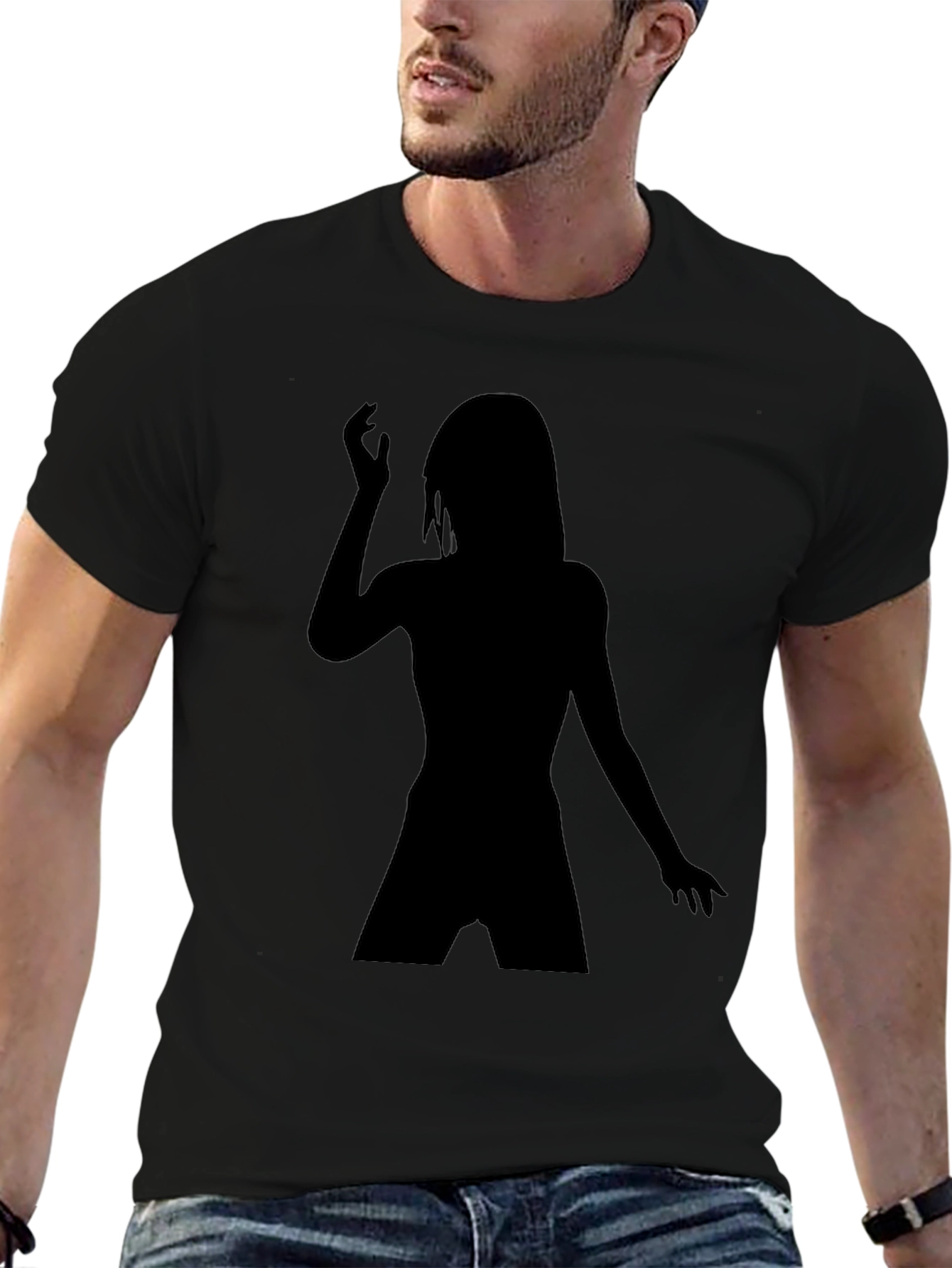 Silhouette Woman Graphic Tee - Soft Cotton Blend