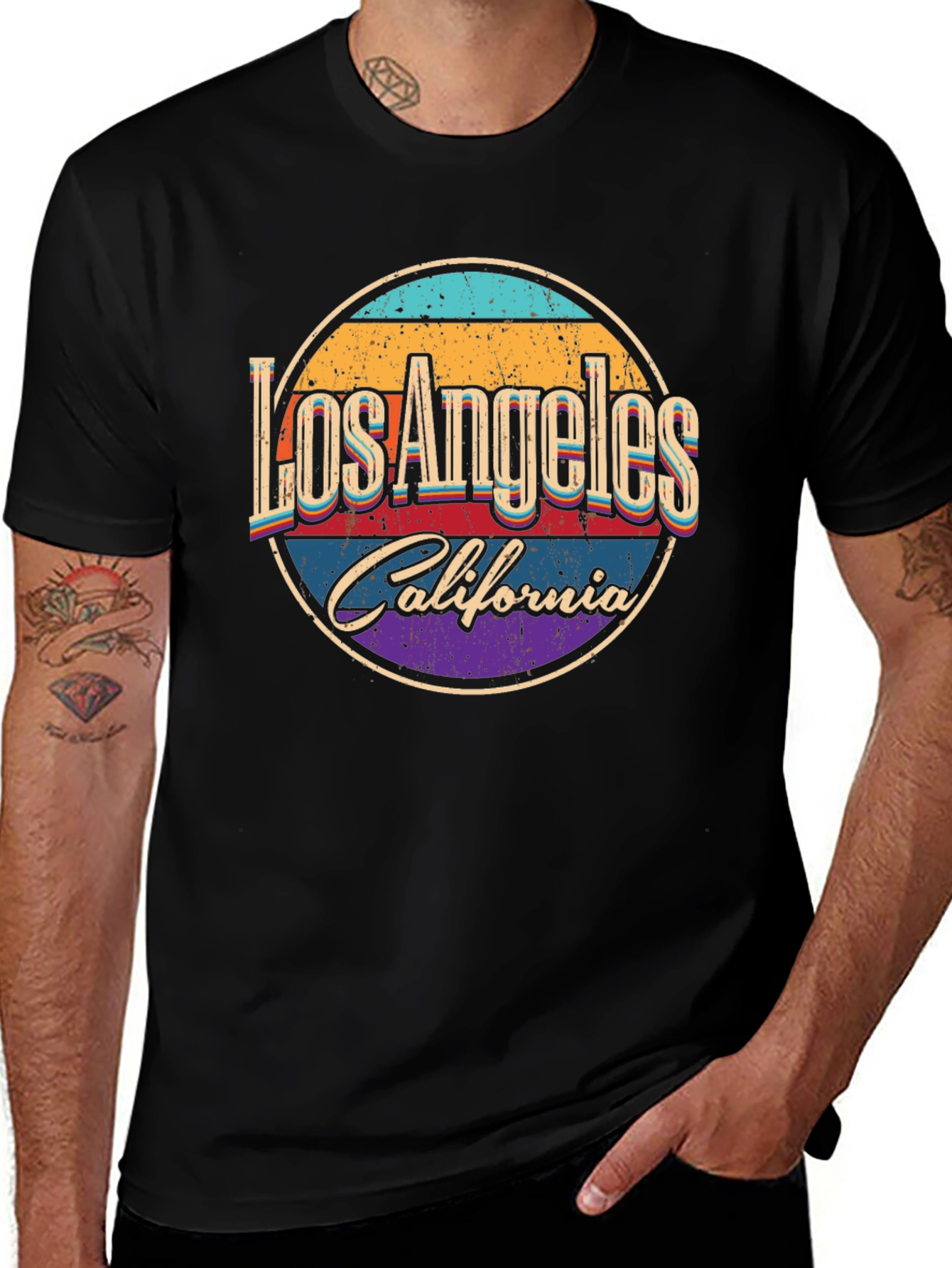 Retro Los Angeles California Graphic T-Shirt
