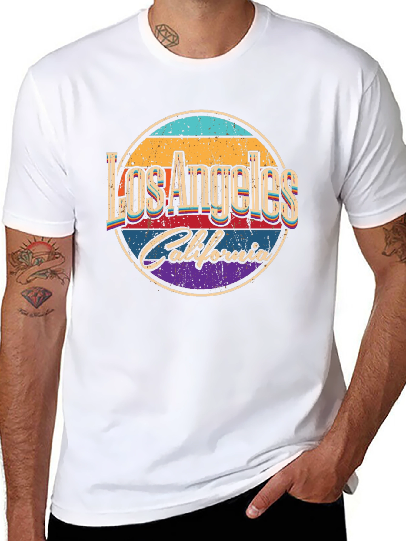 Retro Los Angeles California Graphic T-Shirt