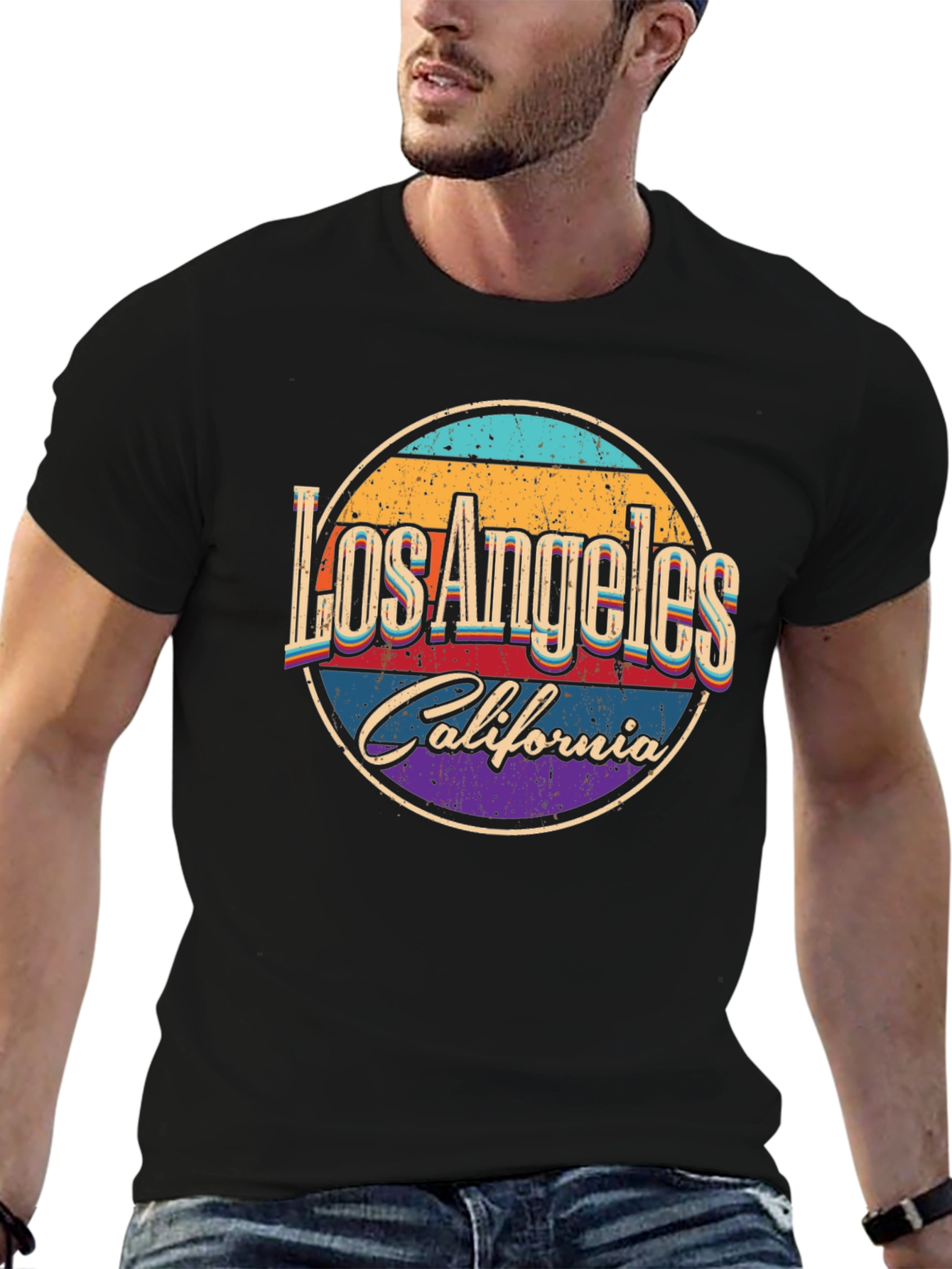 Retro Los Angeles California Graphic T-Shirt