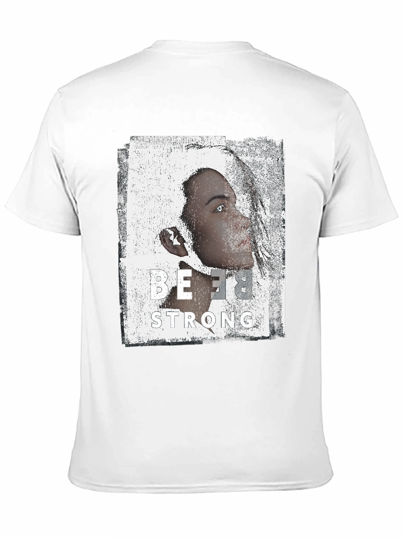 Be Strong Graphic Print Black T-Shirt