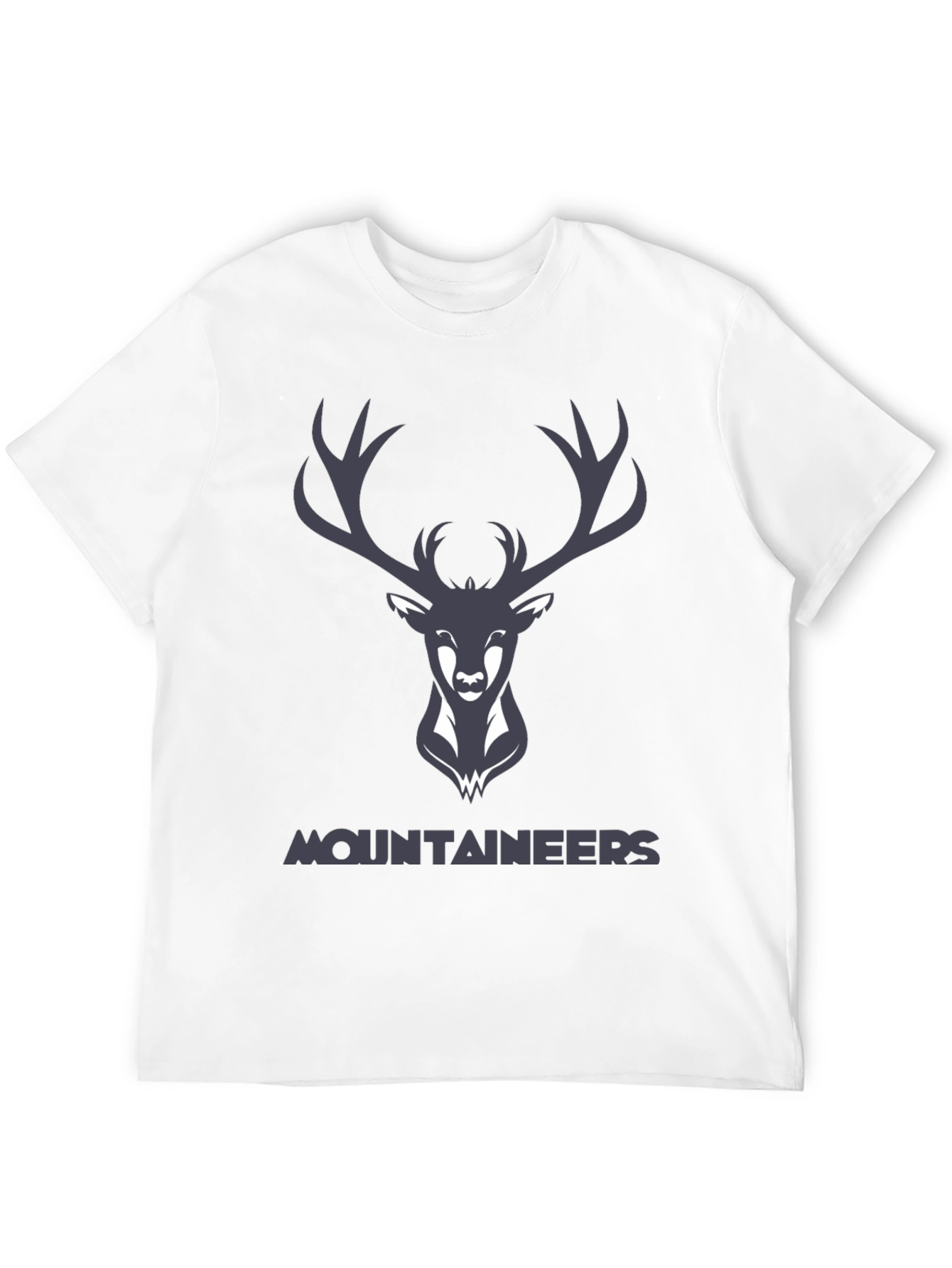 Mountaineers Black Graphic Tee with Deer Logo
