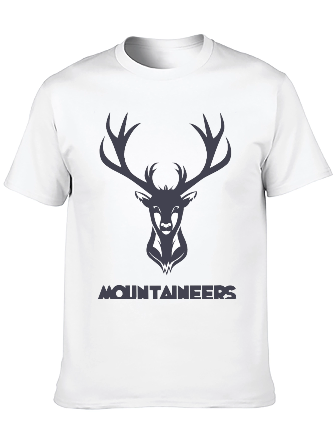 Mountaineers Black Graphic Tee with Deer Logo