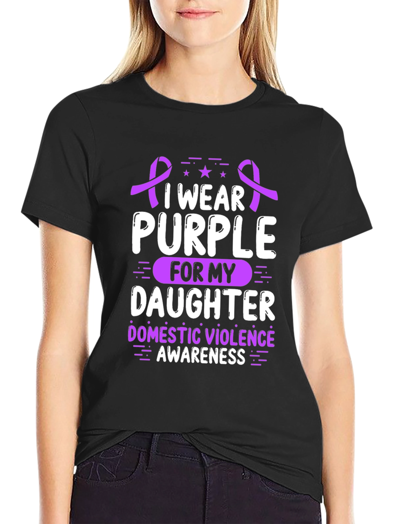 I Wear Purple for My Daughter T-Shirt