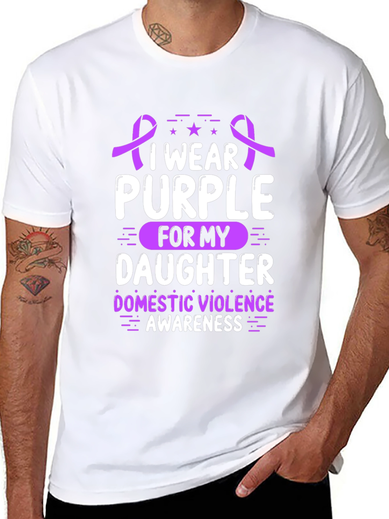 I Wear Purple for My Daughter T-Shirt