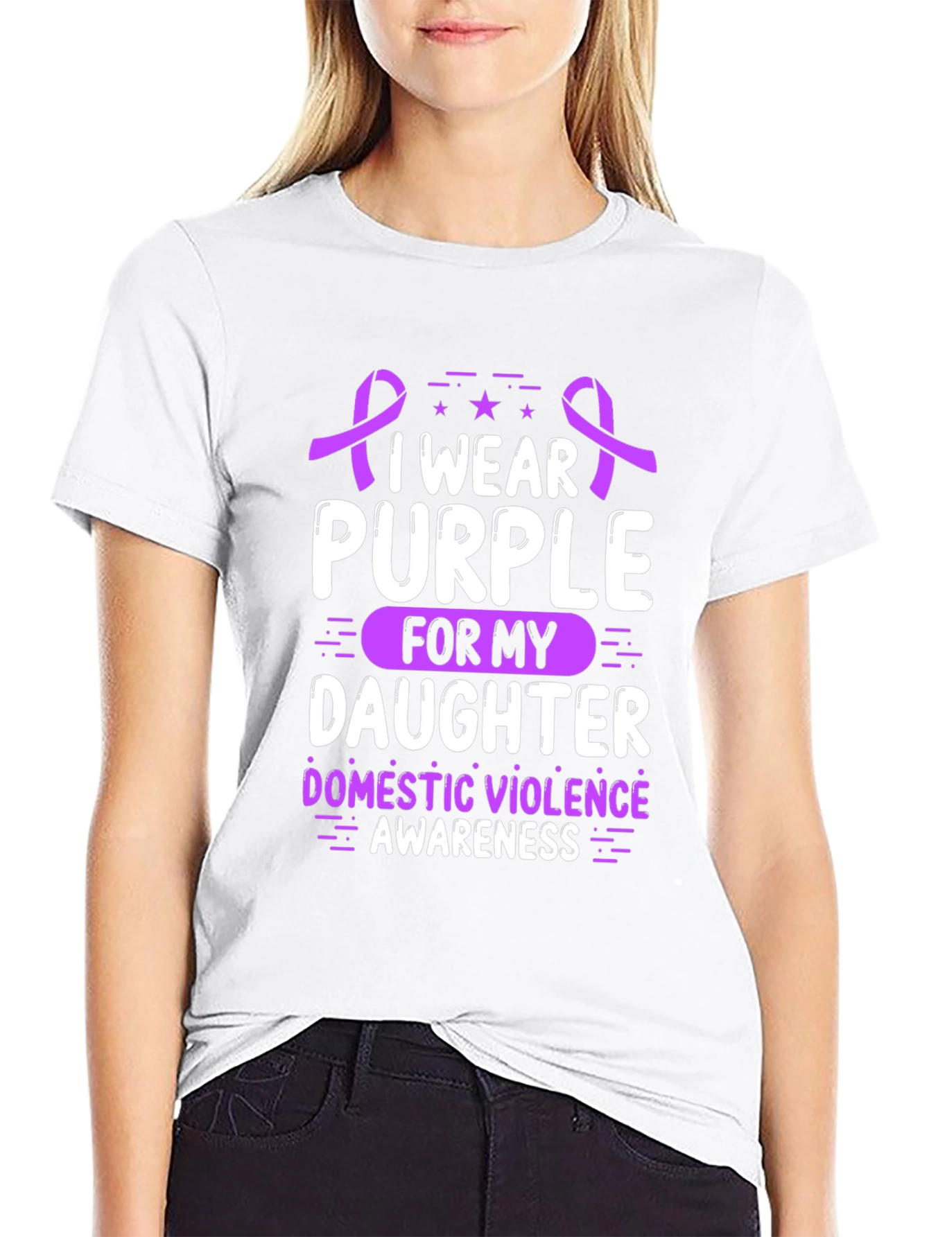 I Wear Purple for My Daughter T-Shirt