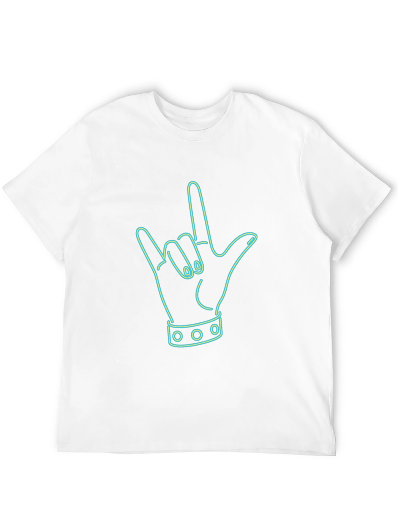 Rock On Hand Graphic Tee - Black