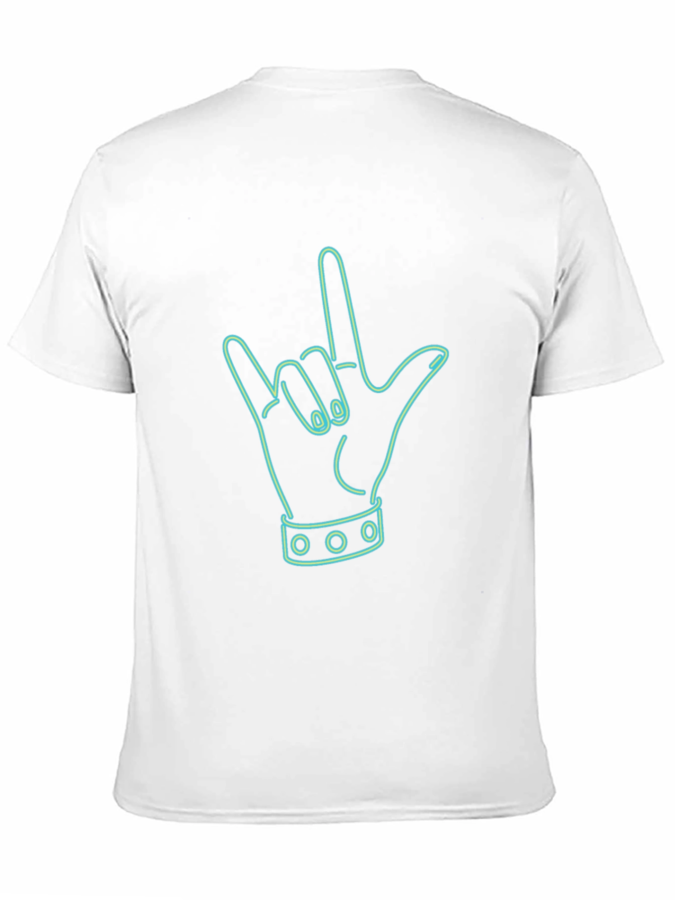 Rock On Hand Graphic Tee - Black