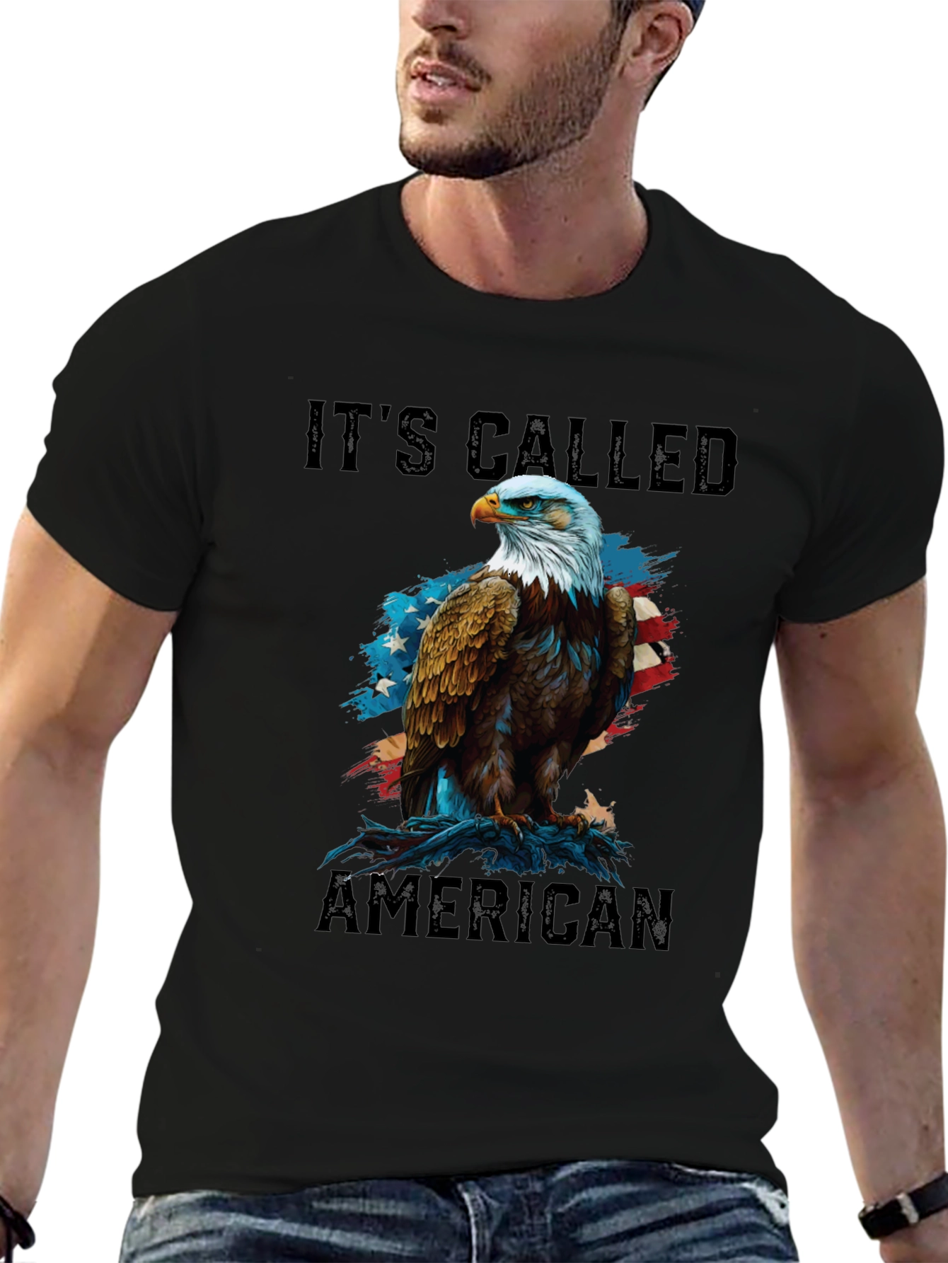 Its Called American Patriotic Eagle Graphic Tee