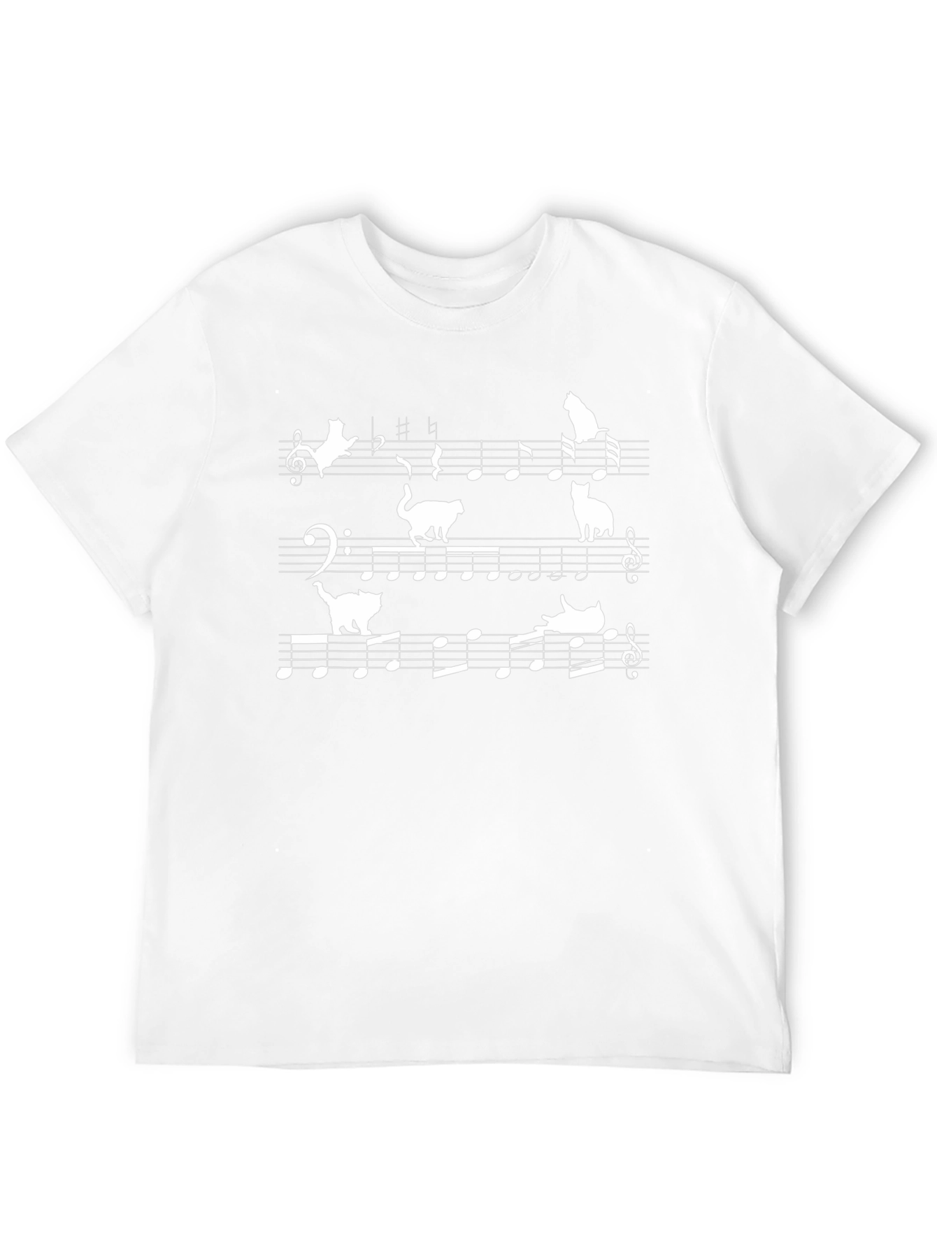 Musical Cats T-Shirt - Black Cotton Tee