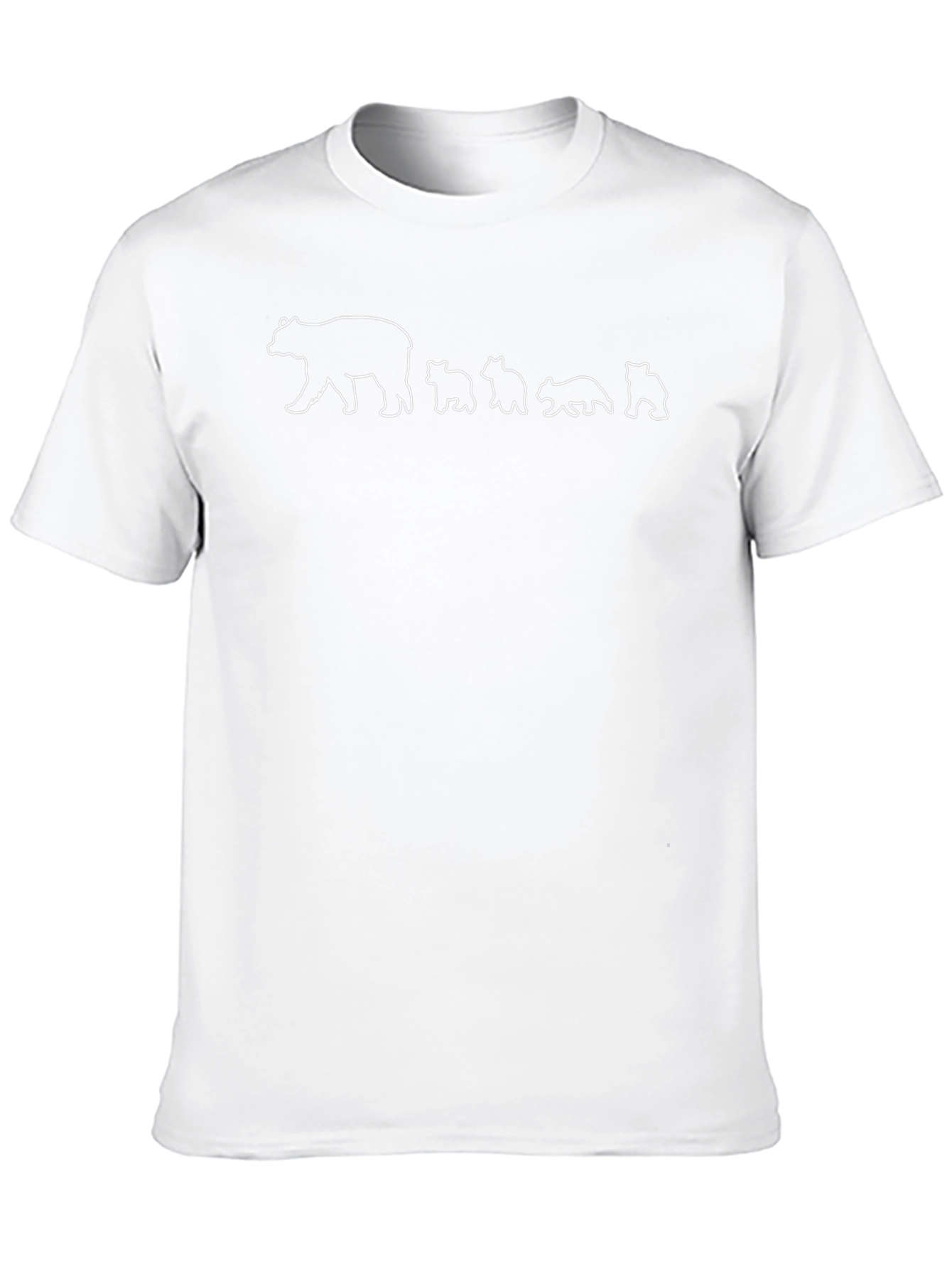 Bear Family T-Shirt - Black