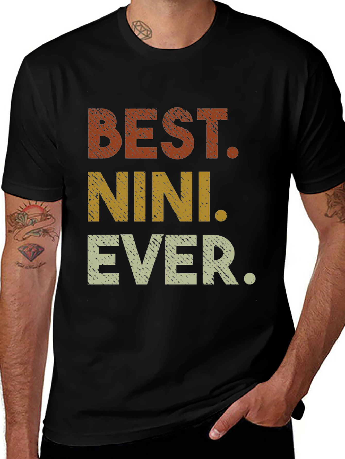 Best Nini Ever T-Shirt - Novelty Family Gift