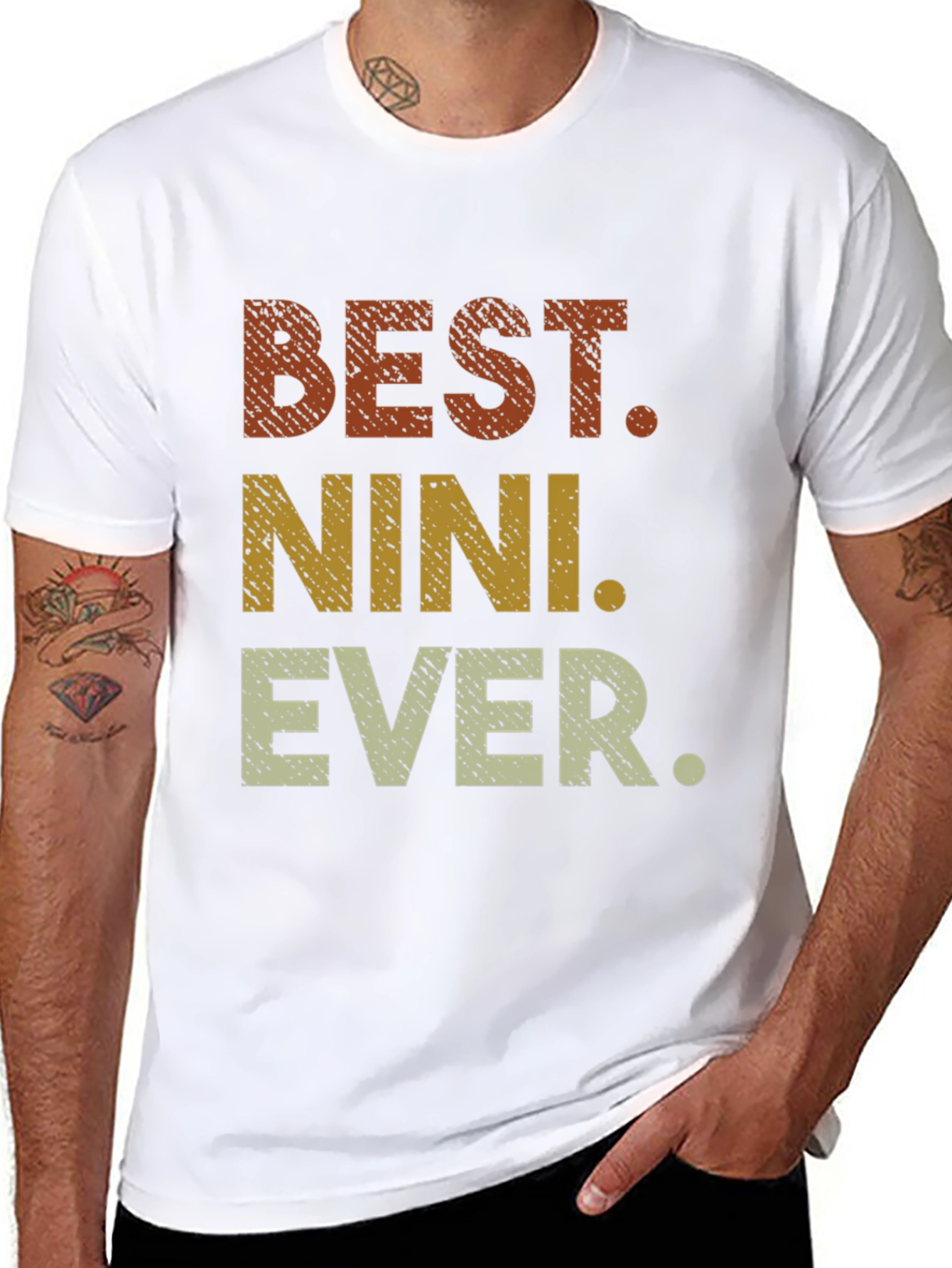 Best Nini Ever T-Shirt - Novelty Family Gift