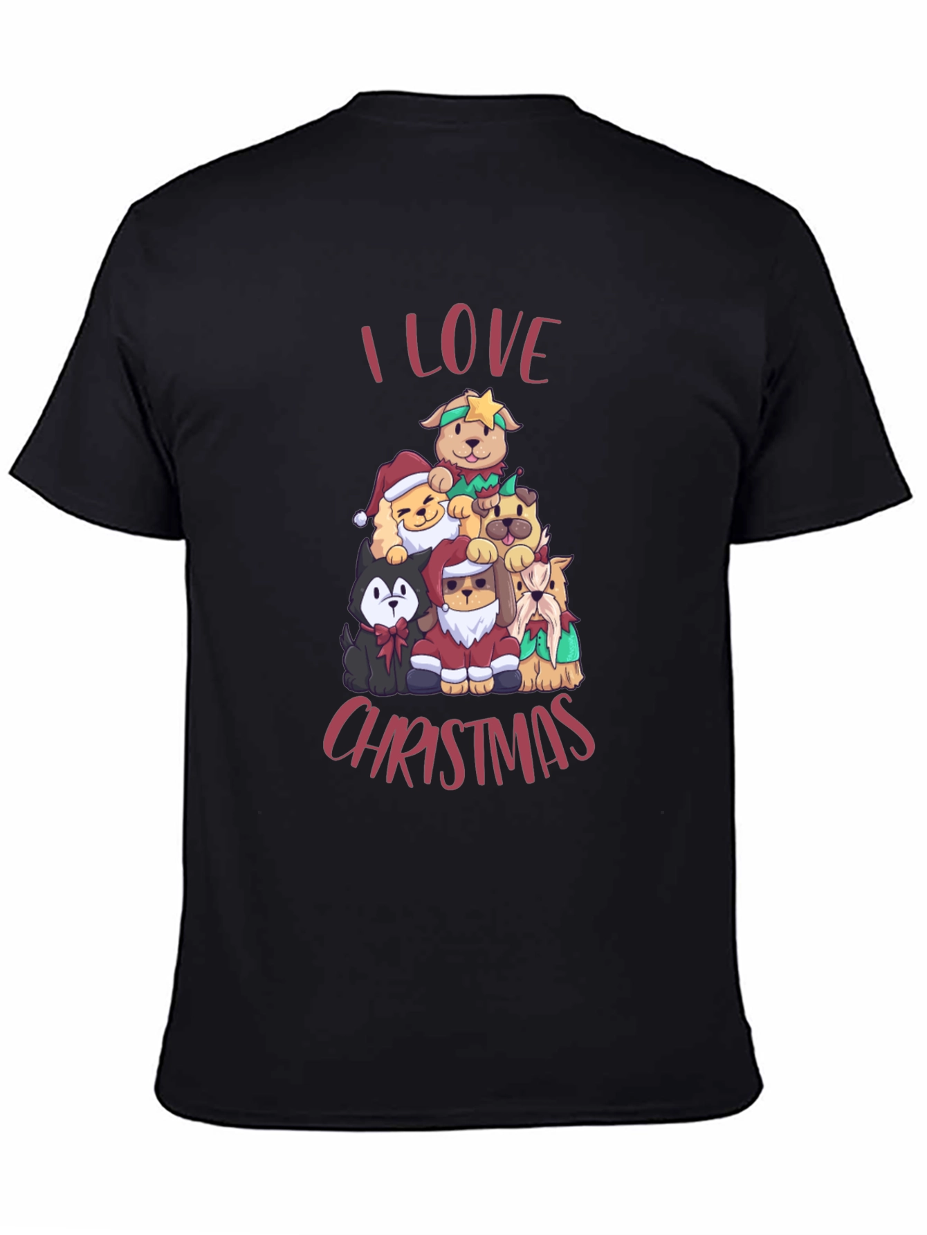 I Love Christmas Dog T-Shirt