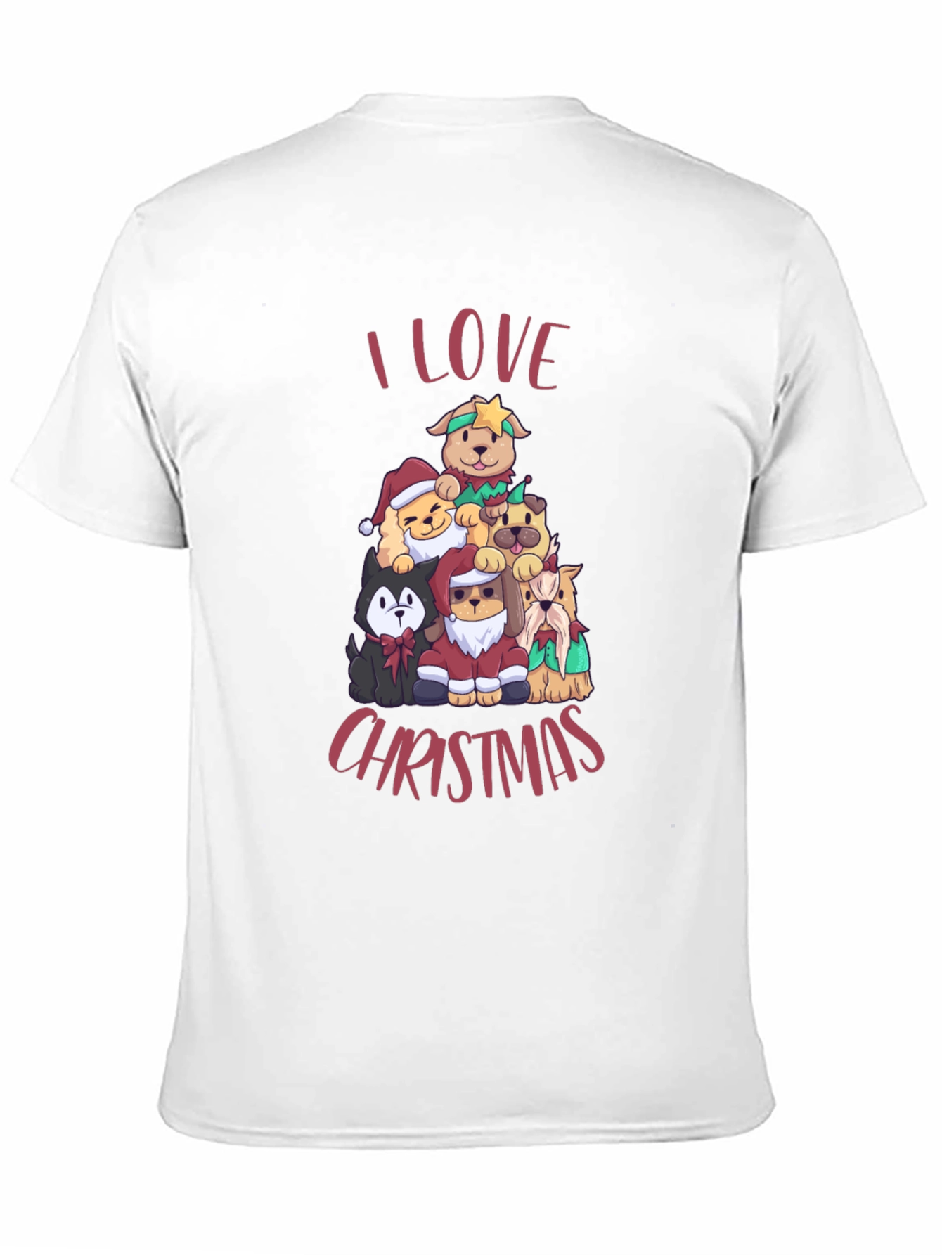 I Love Christmas Dog T-Shirt