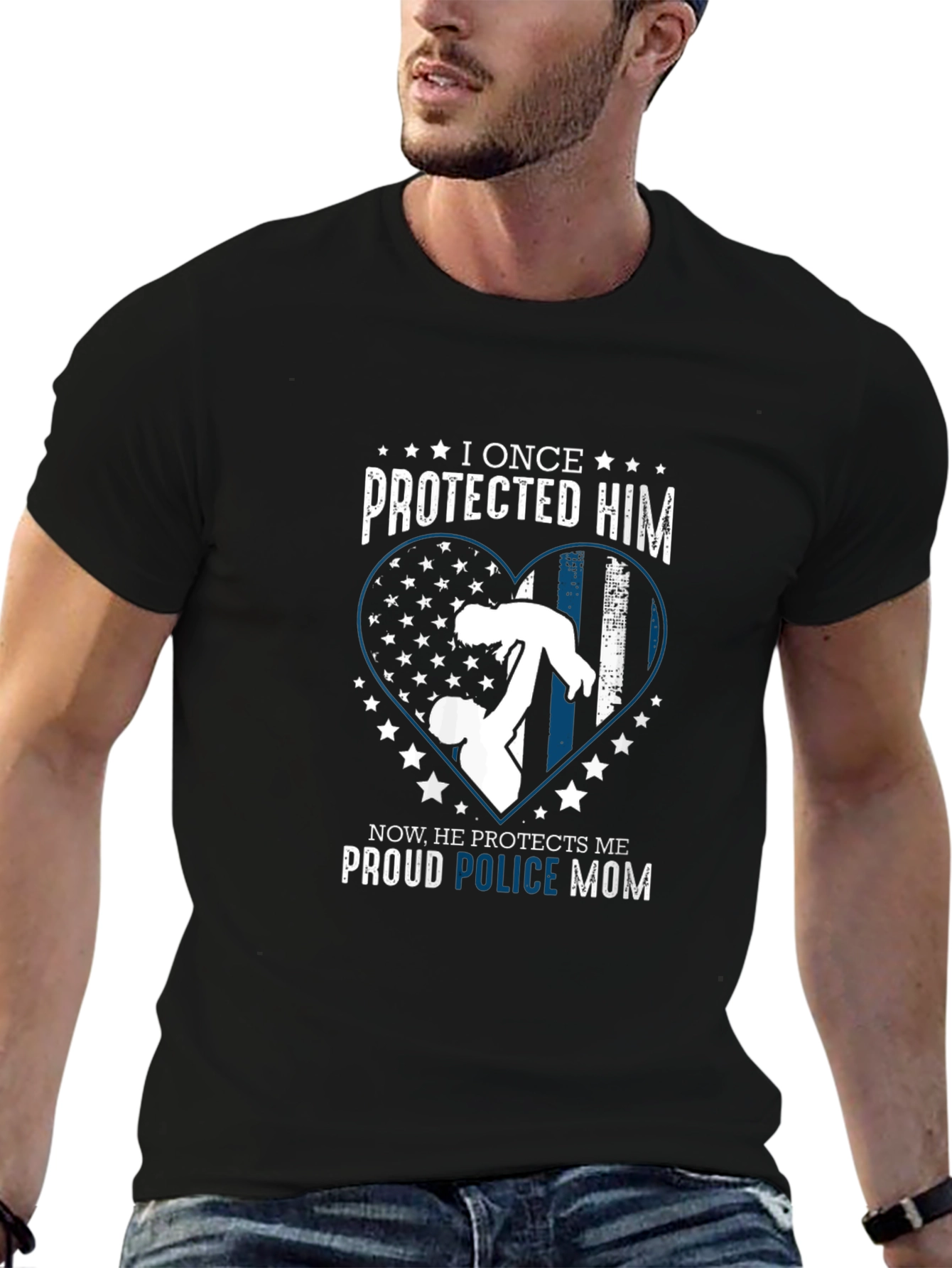 Proud Police Mom T-Shirt