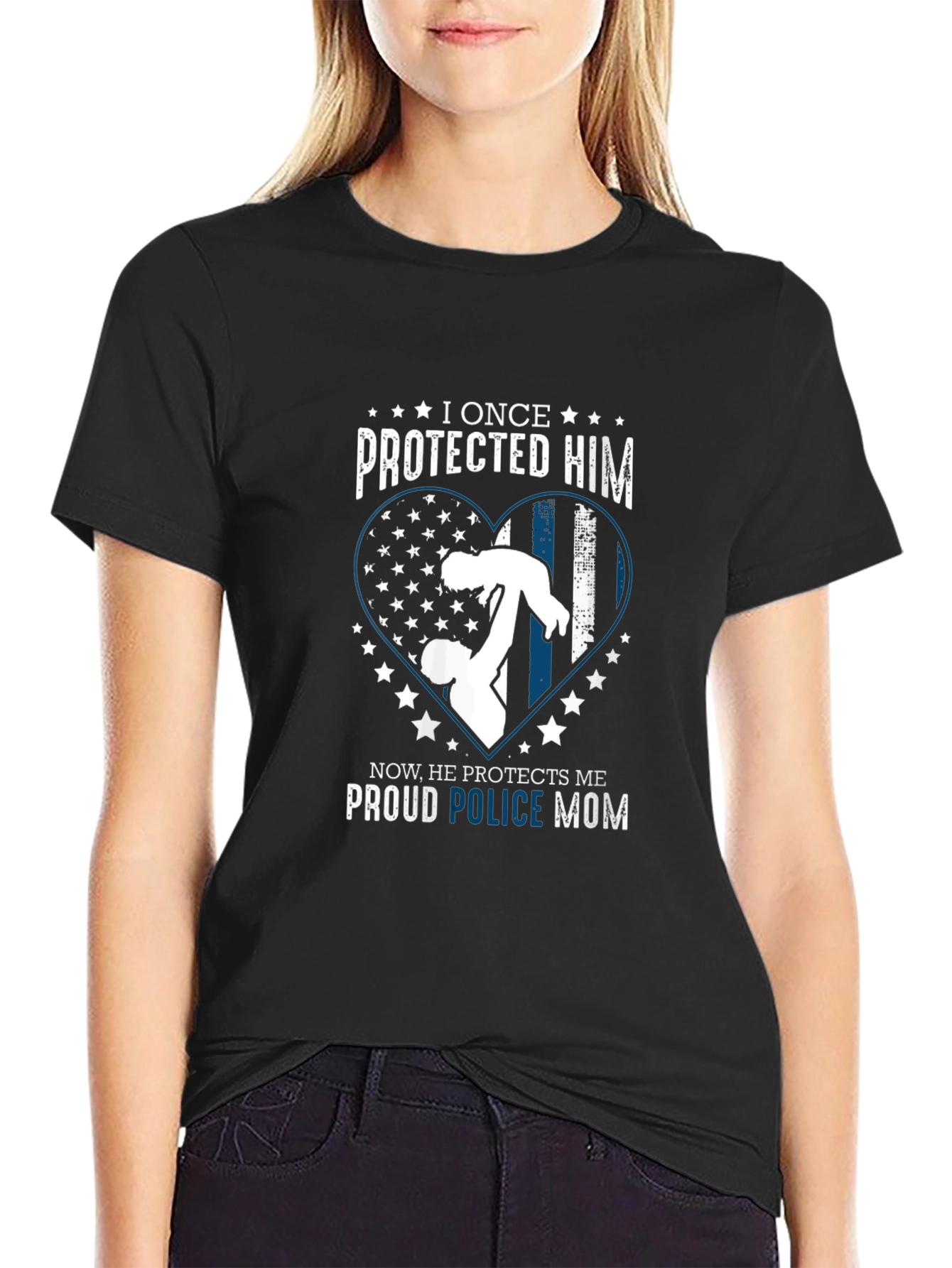 Proud Police Mom T-Shirt