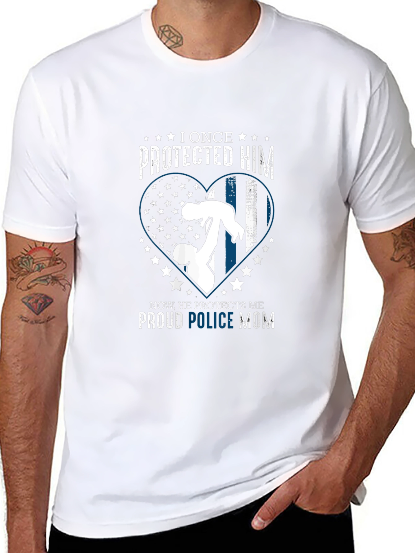 Proud Police Mom T-Shirt