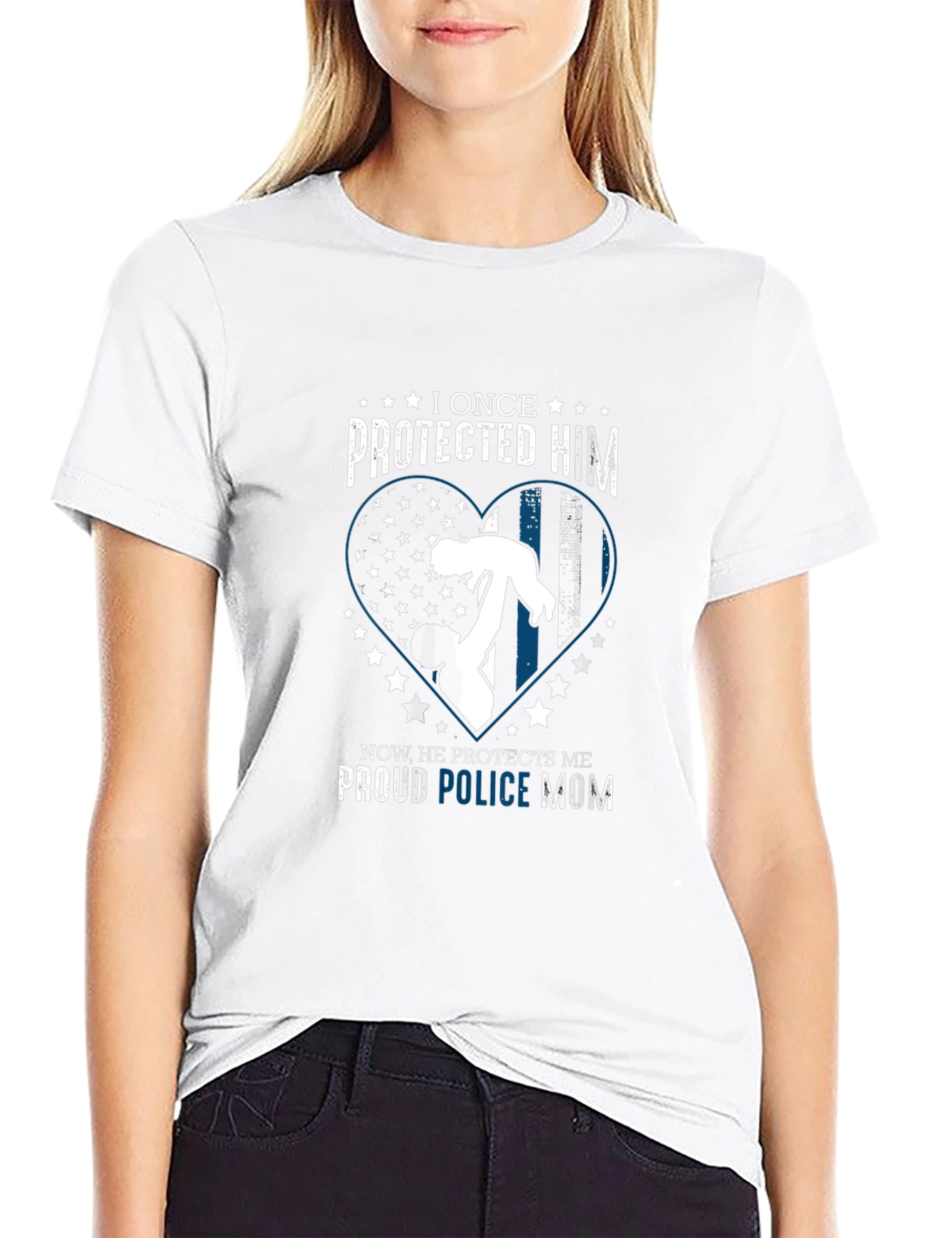 Proud Police Mom T-Shirt
