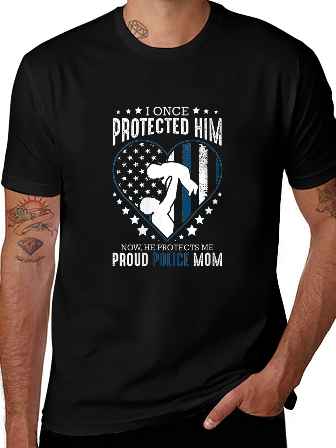 Proud Police Mom T-Shirt