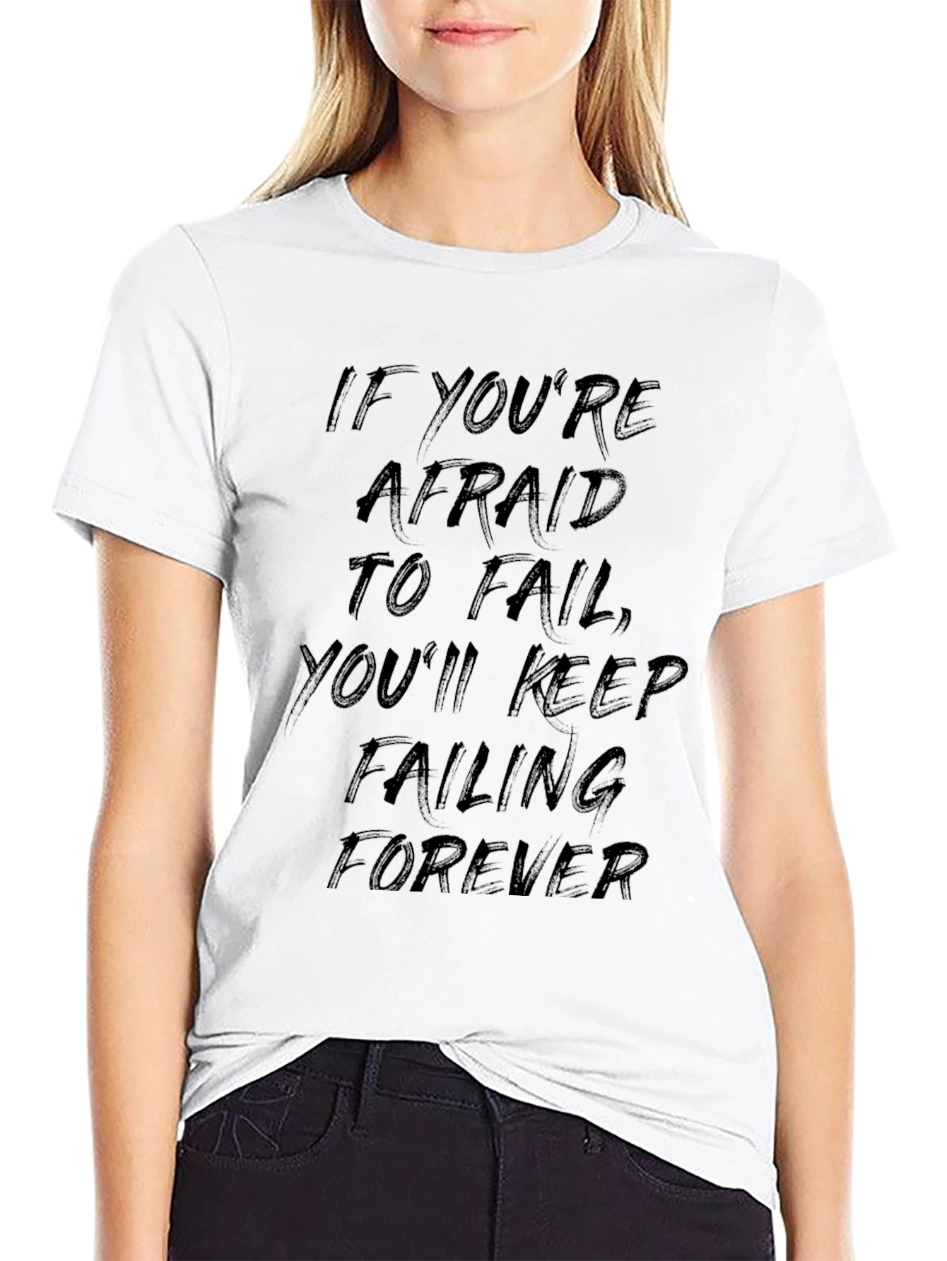 Motivational Quote Black T-Shirt - Mens Casual Tee