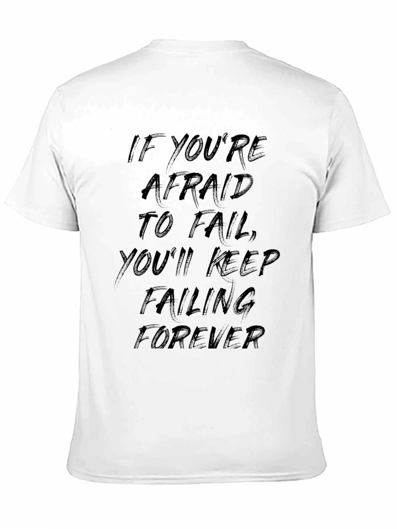 Motivational Quote Black T-Shirt - Mens Casual Tee