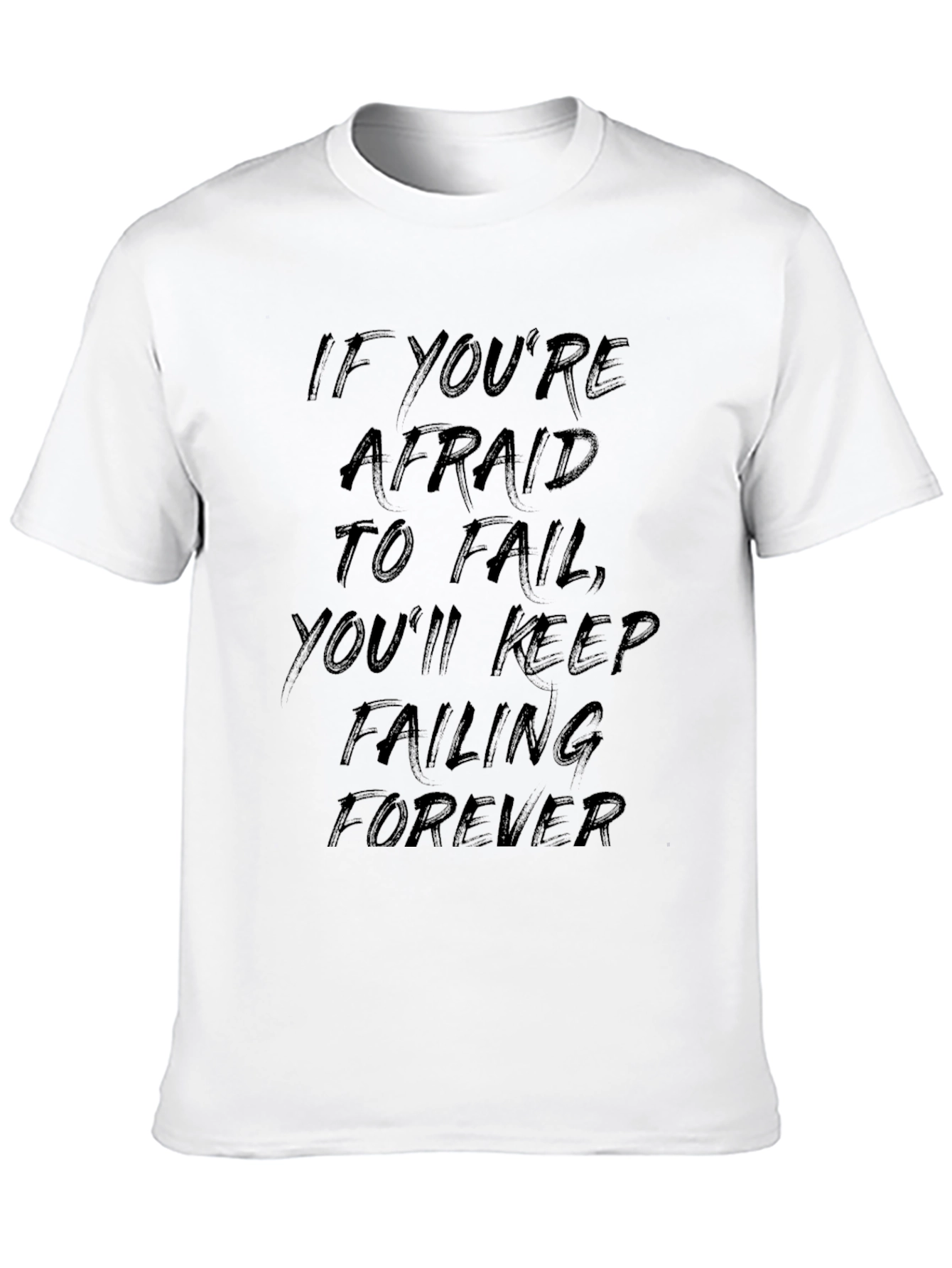 Motivational Quote Black T-Shirt - Mens Casual Tee
