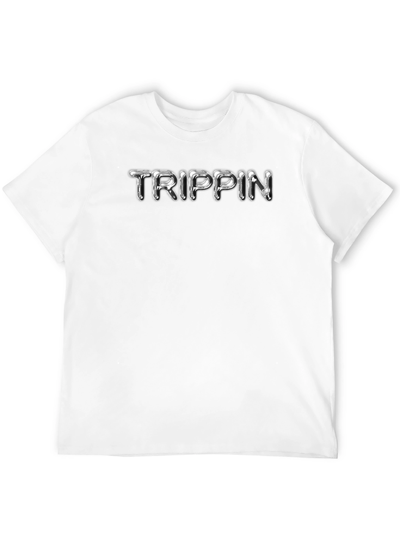 Trippin Black Graphic Tee - Cool & Casual